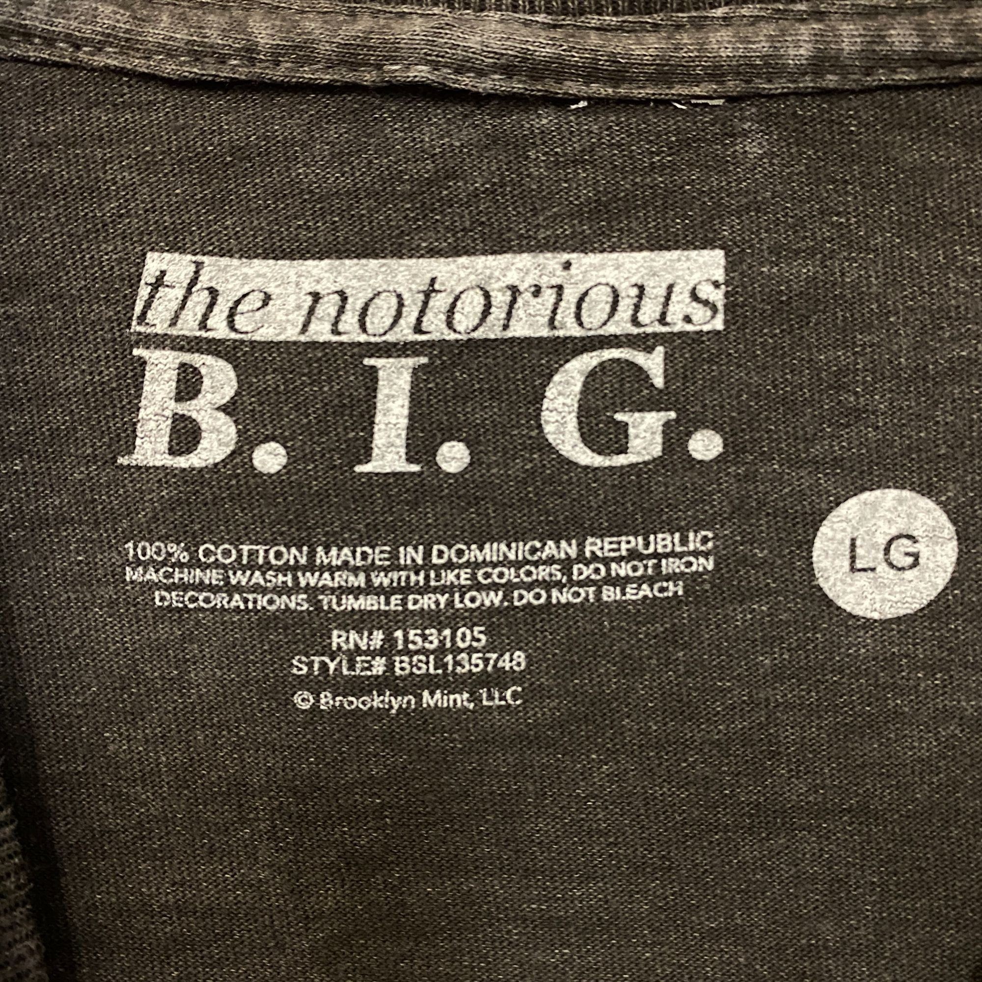 Rap Tees The Notorious B.I.G. King of Brooklyn Big T-shirt Large Size US L / EU 52-54 / 3 - 4 Thumbnail