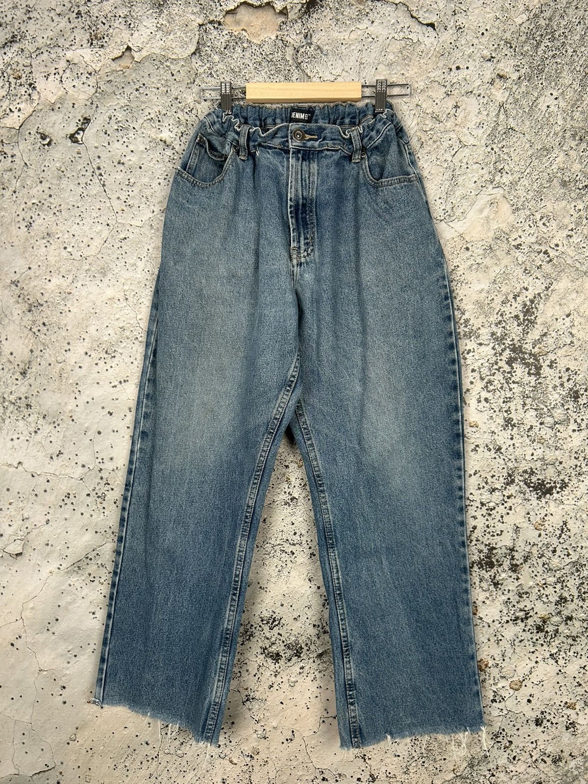 Vintage Distressed Denim Baggy Flared Grgunge Skateboarding