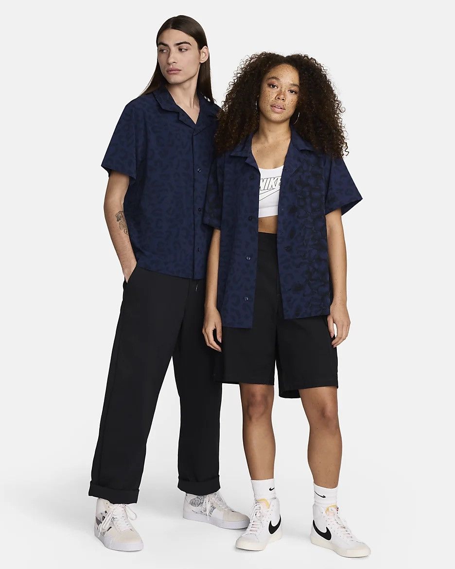 Nike Nike SB Print Bowler Short-Sleeve Button-Up Skate Shirt Size US M / EU 48-50 / 2 - 5 Thumbnail