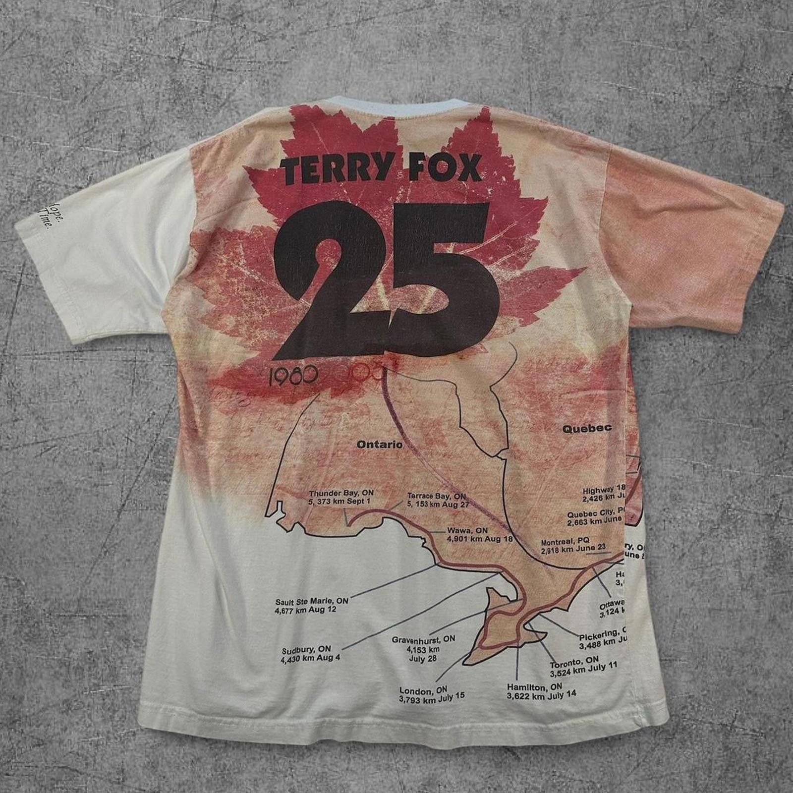 Vintage Vintage Terry Fox AOP Tee Size US XL / EU 56 / 4 - 3 Thumbnail