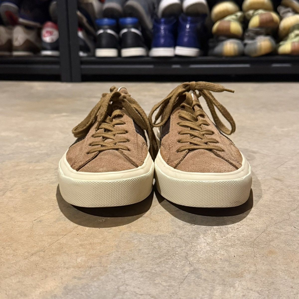 Tom Ford Tom Ford Cambridge Suede Leather Trim Low Top Sneakers Brown Size US 10 / EU 43 - 5 Thumbnail