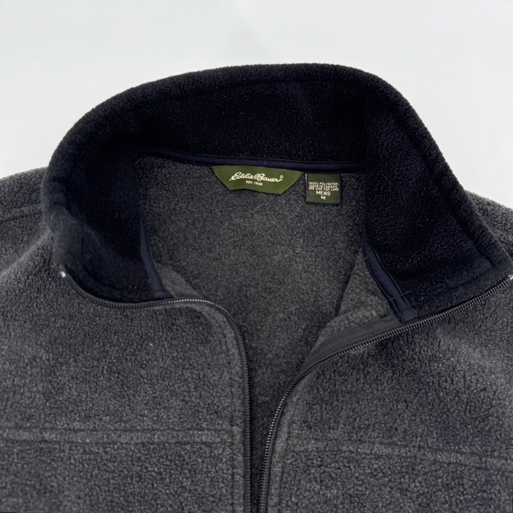 Eddie Bauer Eddie Bauer Mens Vest Polartech Fleece Charcoal Gray Full Zip Pockets Size M Boy? Size US M / EU 48-50 / 2 - 3 Thumbnail