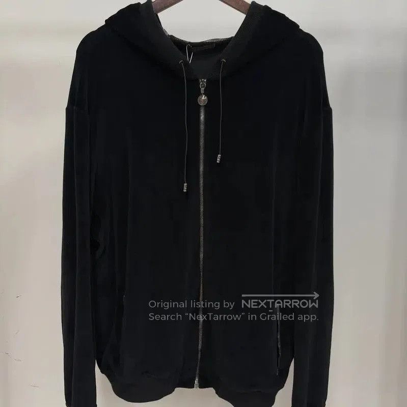 Versace Black Men's Hooded Jacket .