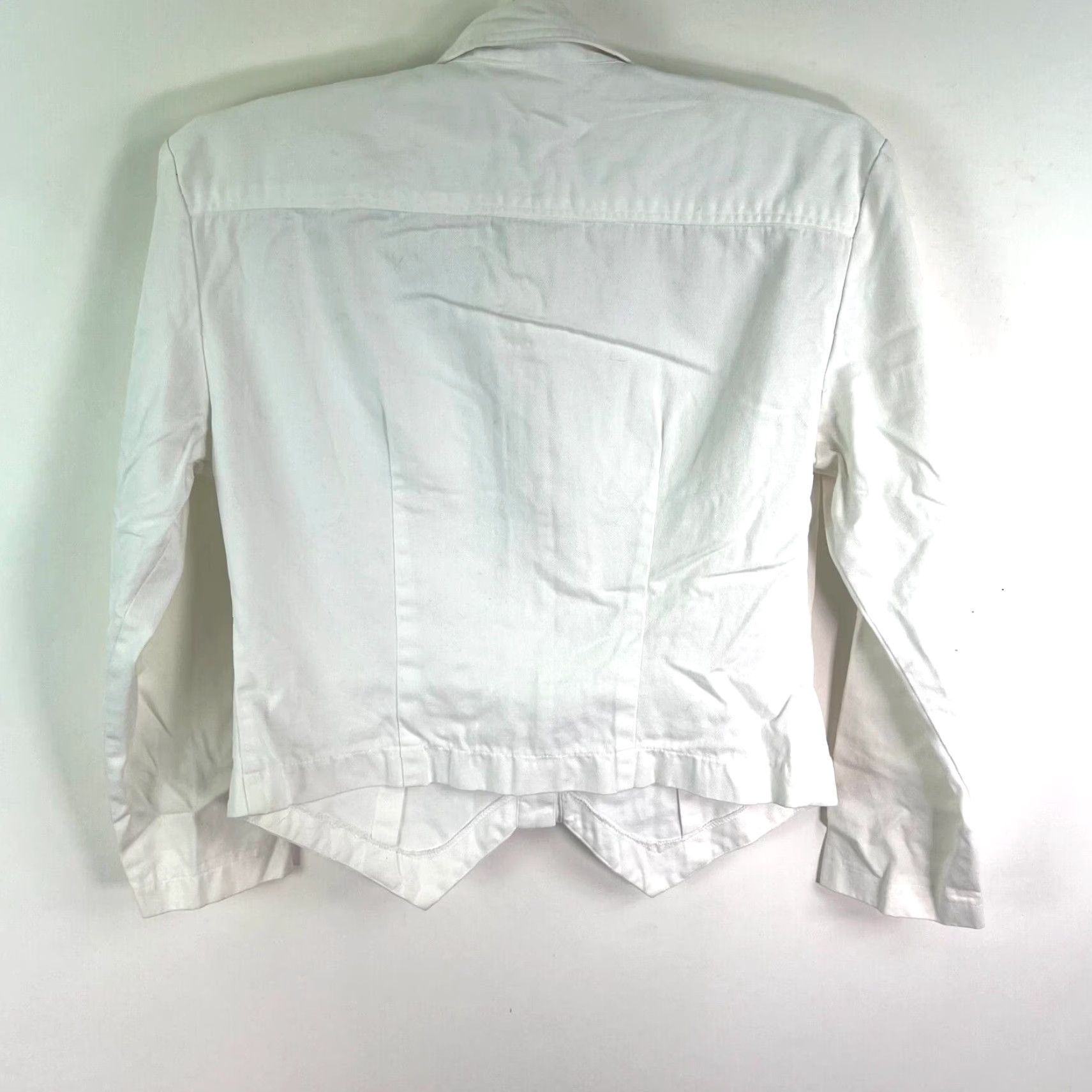 Vintage Vintage The Icing Western Embroidered Cotton Button-Up Shirt Womens Size M White Size M / US 6-8 / IT 42-44 - 7 Thumbnail