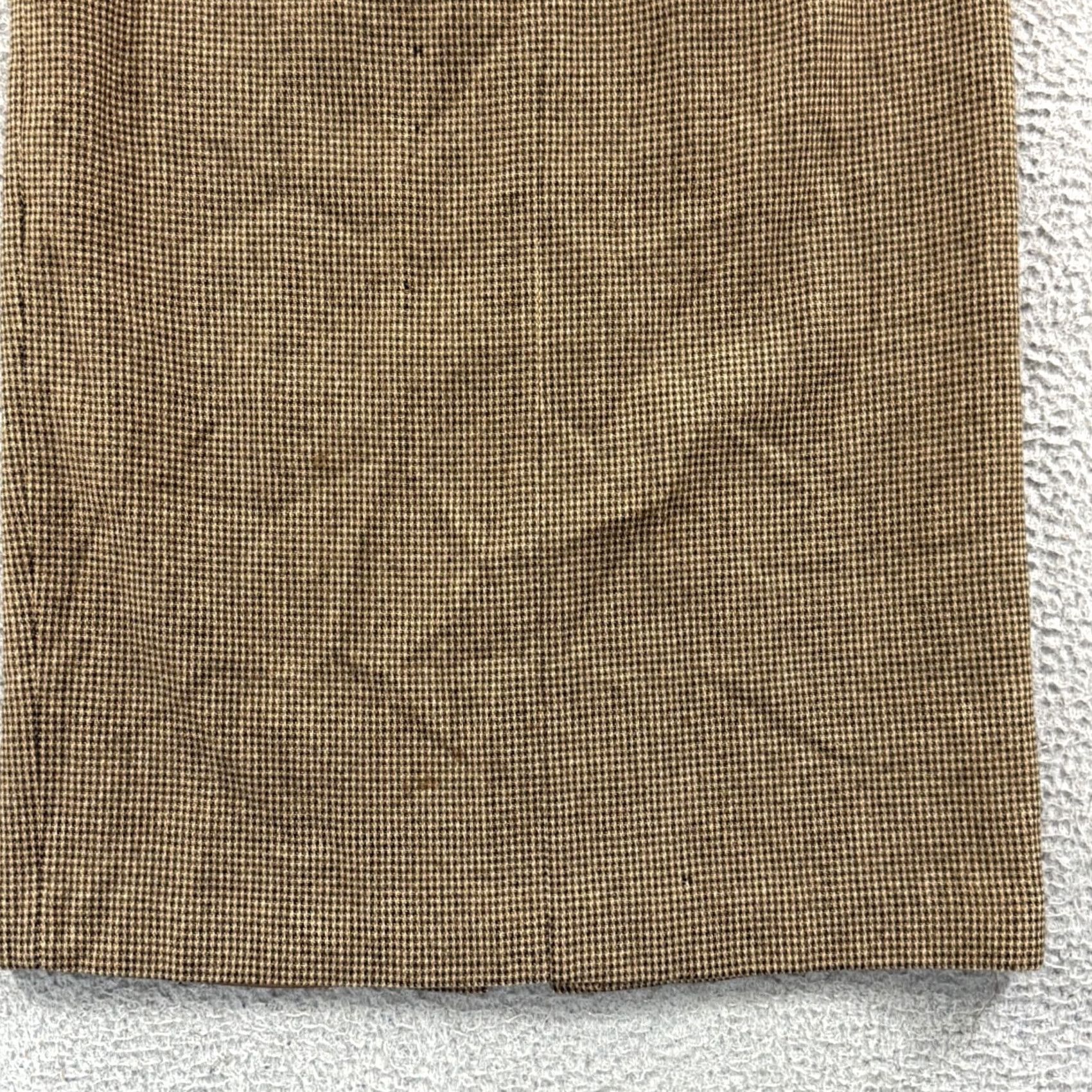 Ralph Lauren VINTAGE Lauren Ralph Lauren Skirt Womens 16 Tweed Wool Zip Button High Rise Long City Preppy 100% Lambswool Size 38" / US 16 / IT 52 - 2 Thumbnail
