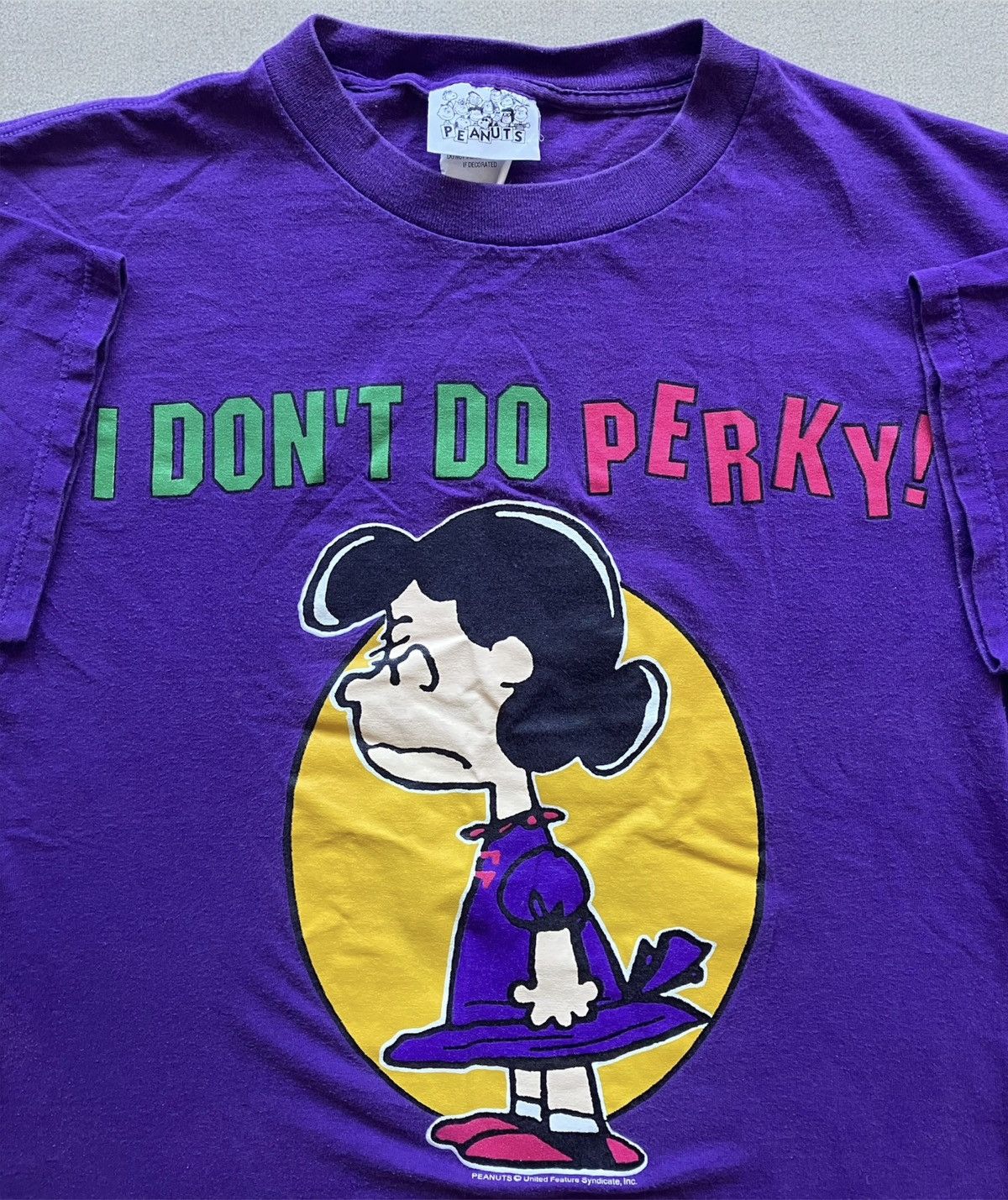 Peanuts Vintage 90s Peanuts Shirt Lucy Perky tee VTG snoopy cartoons Size US L / EU 52-54 / 3 - 4 Thumbnail