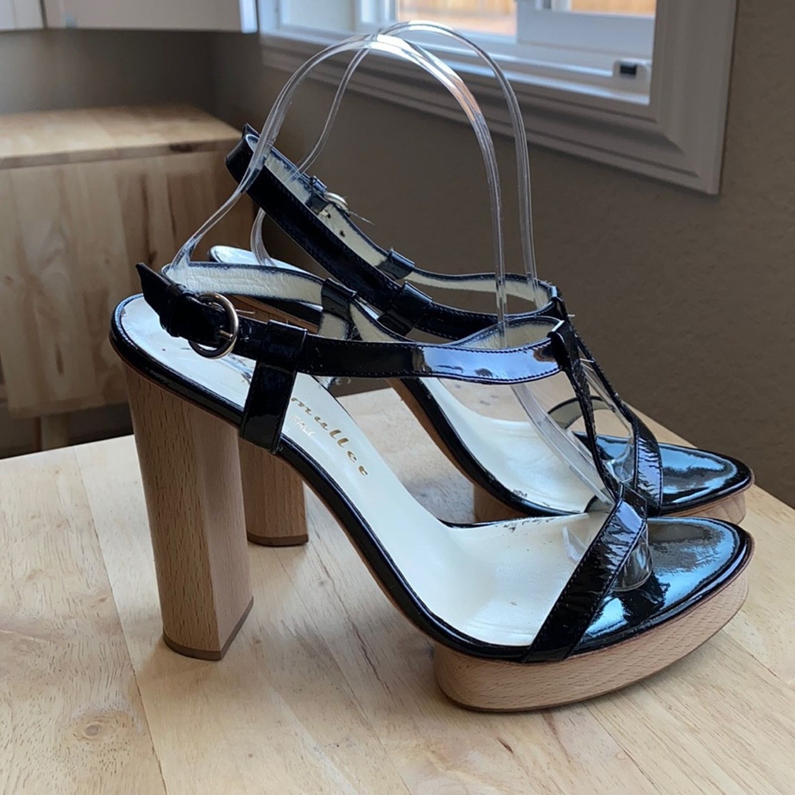 Other Bettye Muller patent leather black platform formal size 8.5 Size US 8.5 / IT 38.5 - 2 Thumbnail