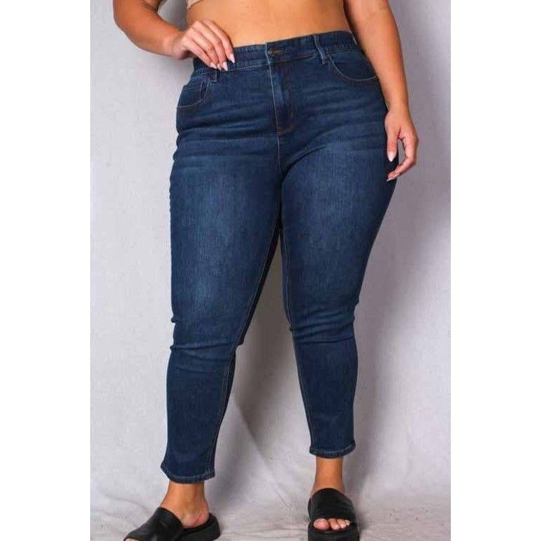 Other Womens Plus Mid Rise Skinny Leg Denim Jeans Size 18 Size 40" / US 18 - 2 Thumbnail