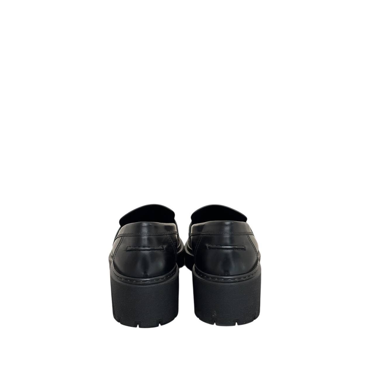 Hermes Elegant Hermes Hitch Loafers Black Glacéd Calfskin Sz.39 Size US 8 / IT 38 - 4 Thumbnail