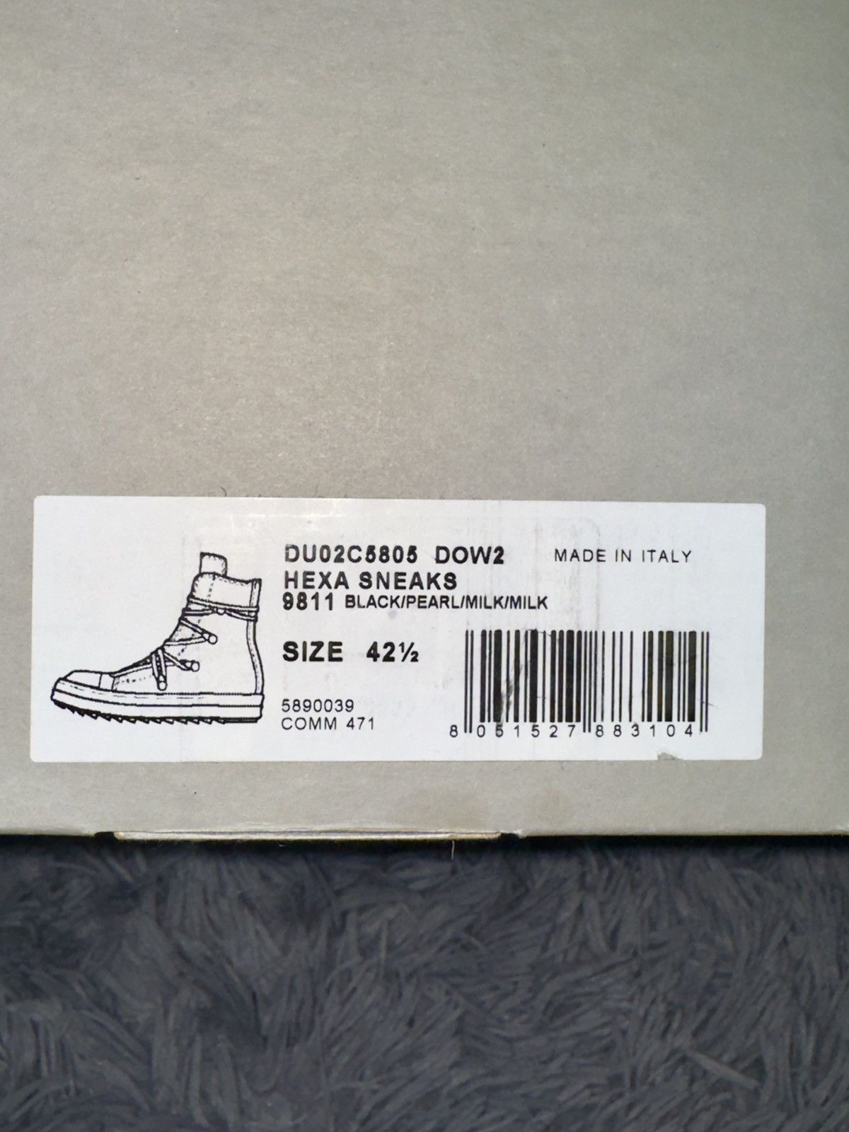 Rick Owens Rick Owens Drkshdw FW23 Luxor Hexa Jumbo Size US 9 / EU 42 - 12 Thumbnail