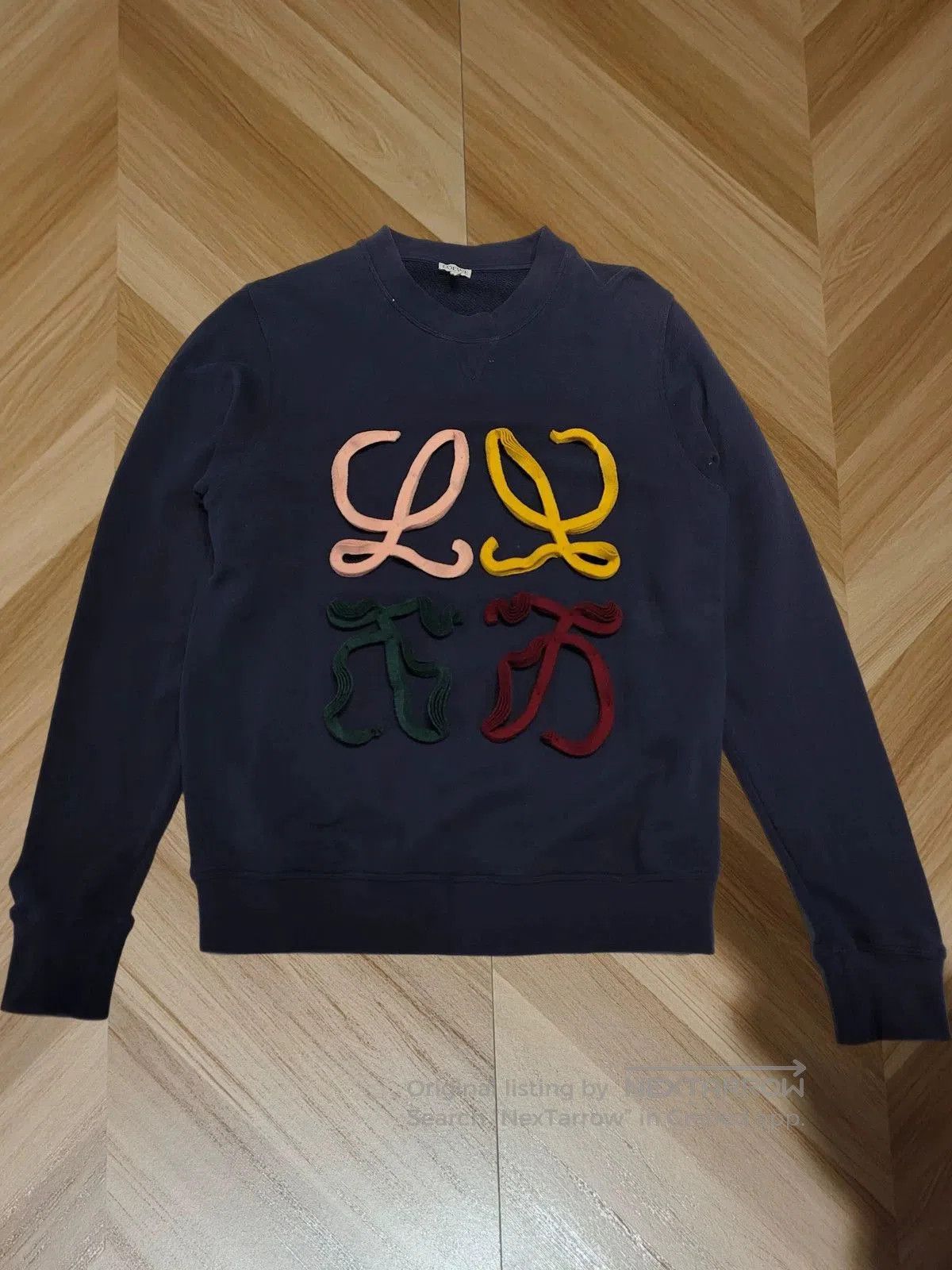 Loewe loewe blue logo sweatshirt with colorful design. Size US S / EU 44-46 / 1 - 1 Thumbnail
