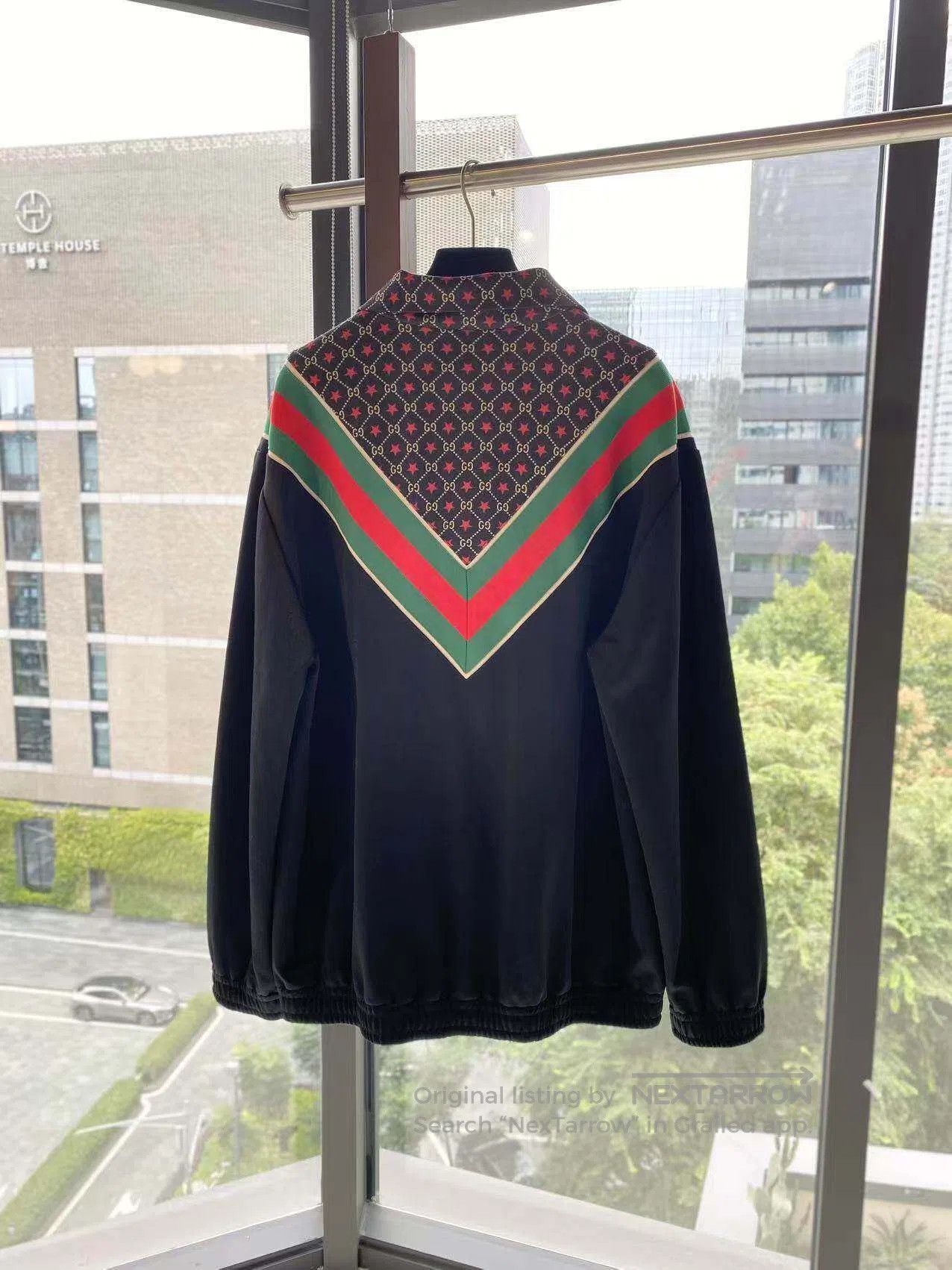 Gucci Guicci Star print V-shaped webbing knit jacket jacket| Size L / US 10 / IT 46 - 3 Thumbnail