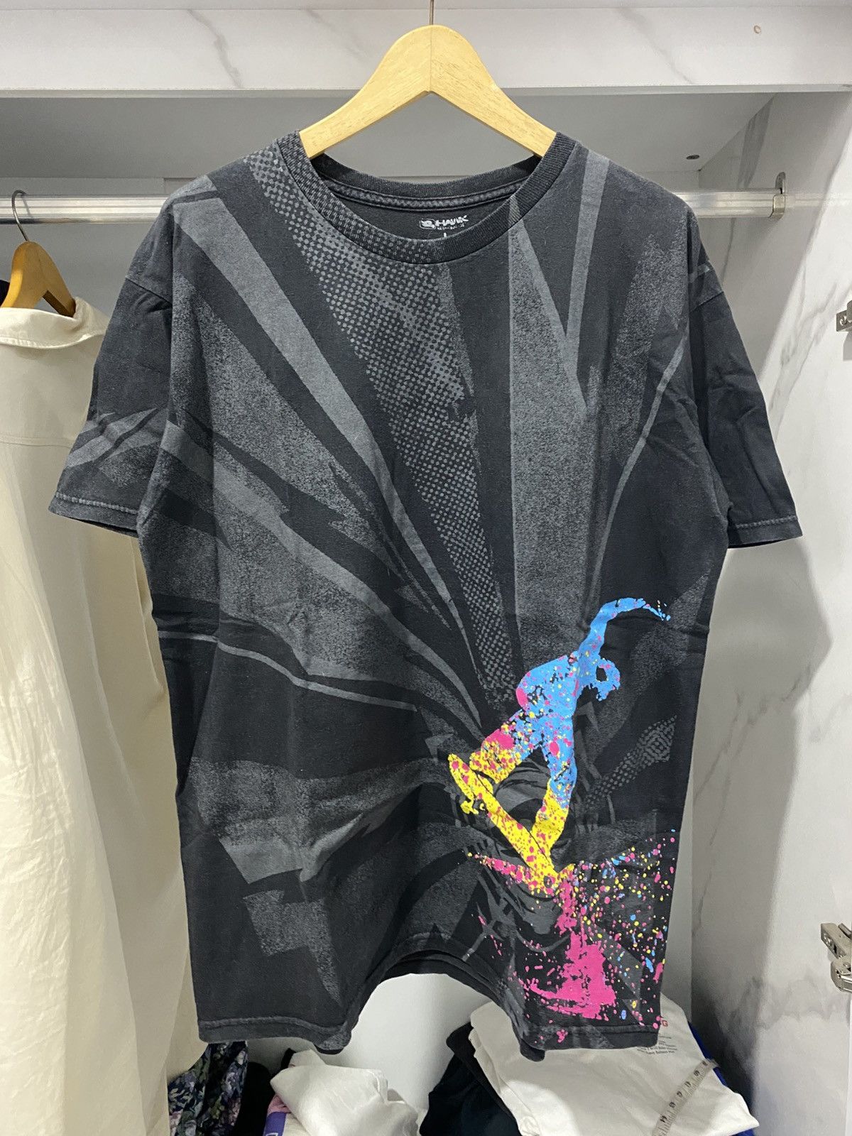Hawk × Vintage Hawk Skate Allover Print Y2K Size US L / EU 52-54 / 3 - 1 Thumbnail