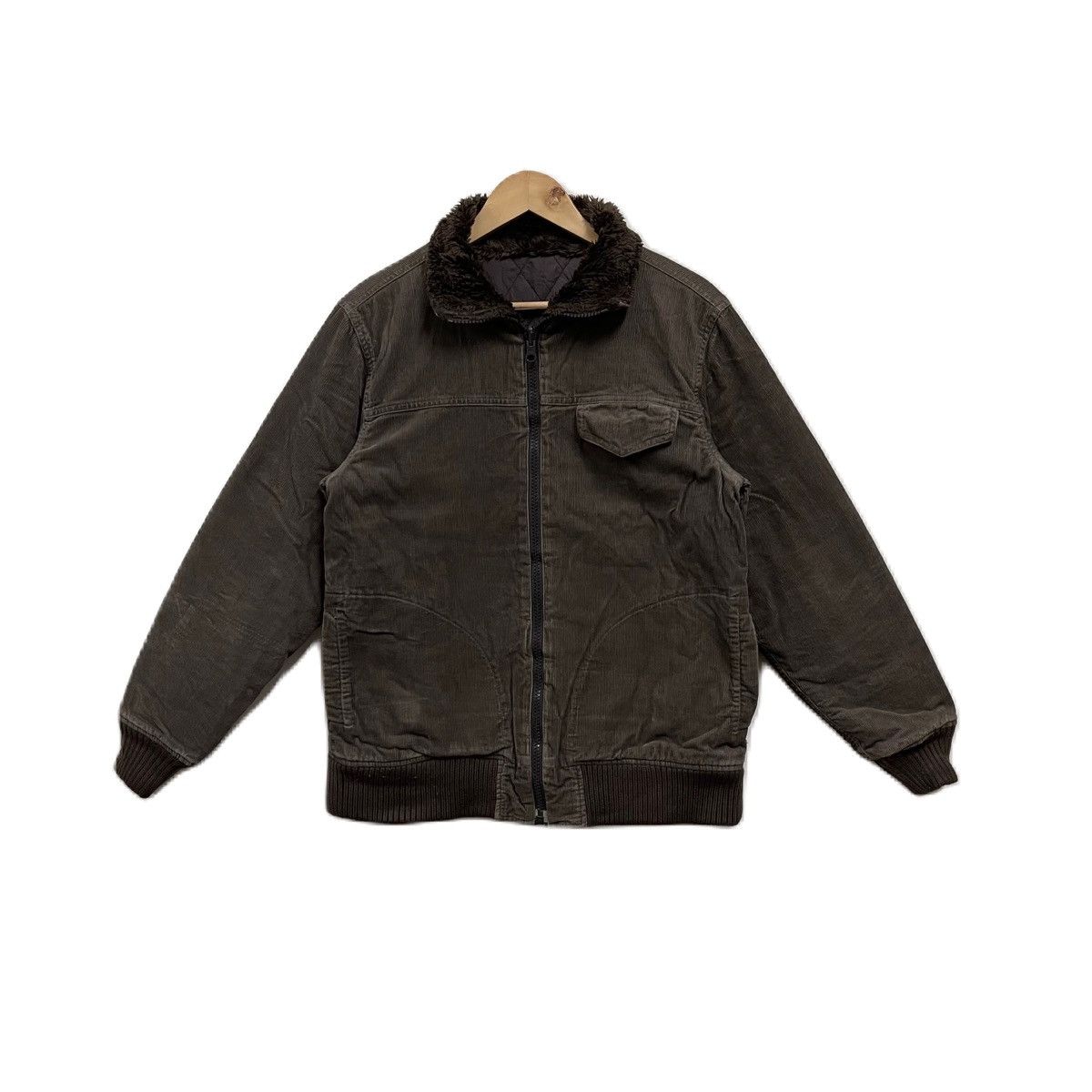 image of Hysteric Glamour x Ships Jet Blue Reversible Jacket in Brown, Men's (Size Large)
