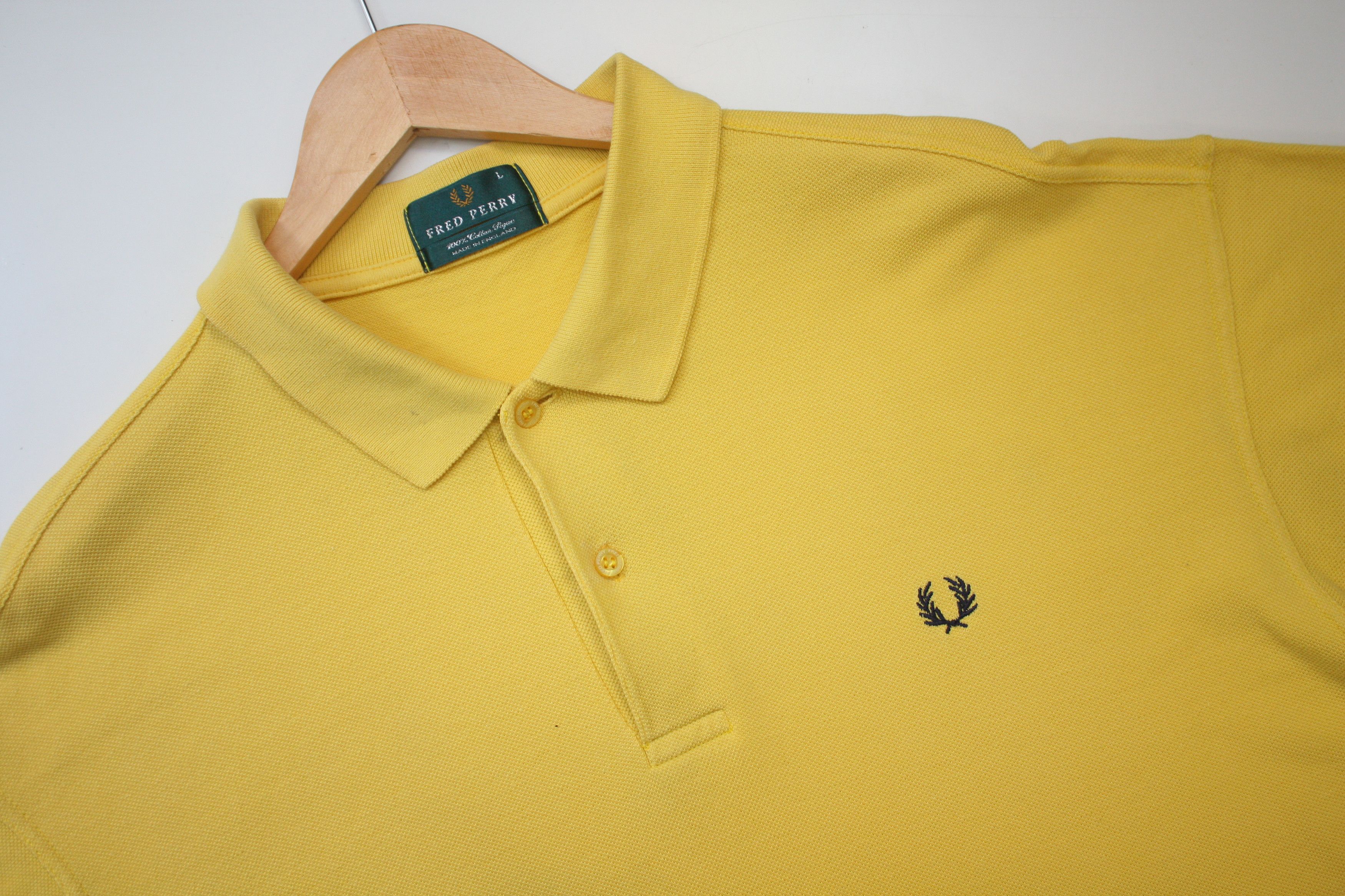 Fred Perry Fred Perry Vintage Lemon Yellow Polo Men's Large Size US L / EU 52-54 / 3 - 4 Thumbnail