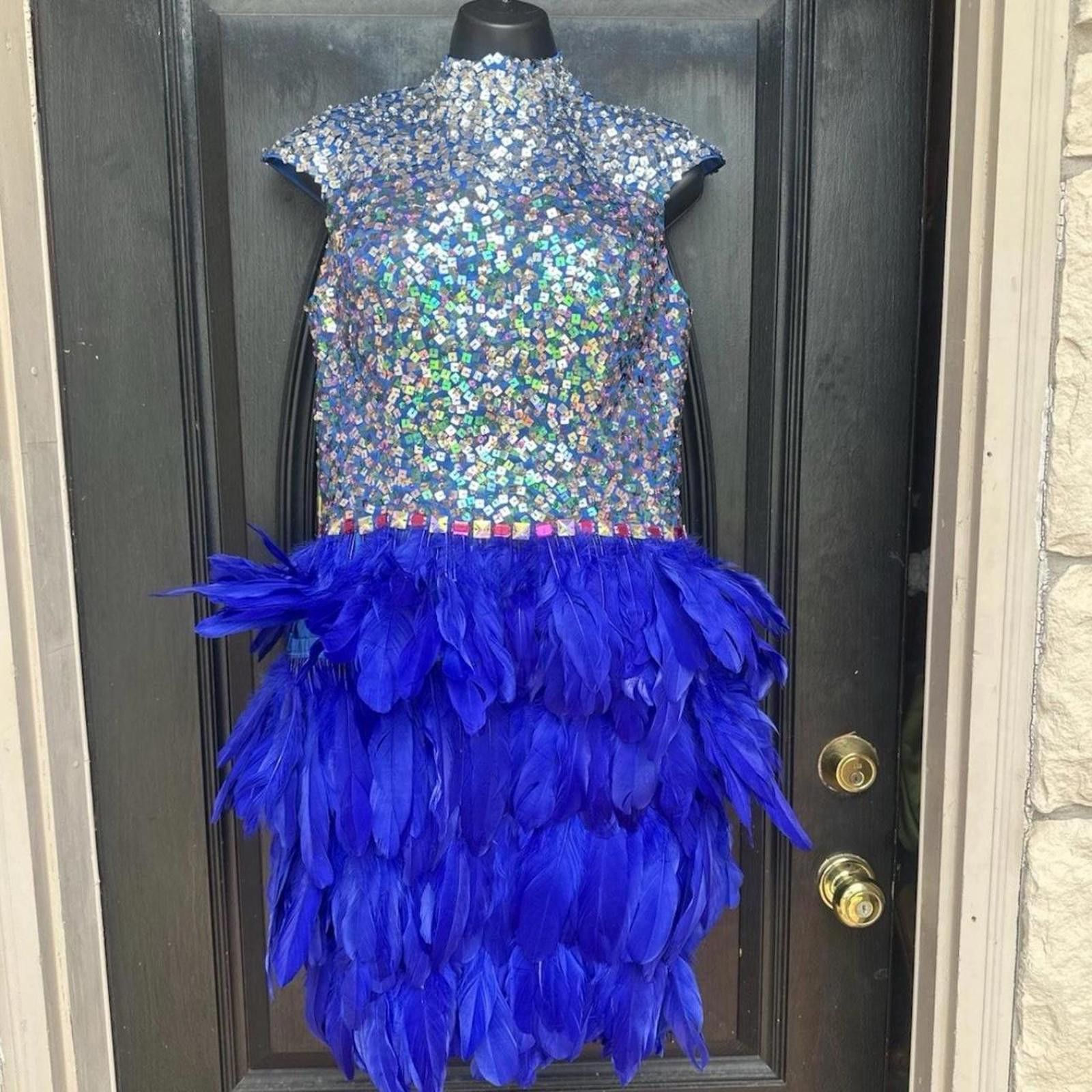 Other Sparkly dress with feather skirt #partydress #glamour Size S / US 4 / IT 40 - 1 Thumbnail