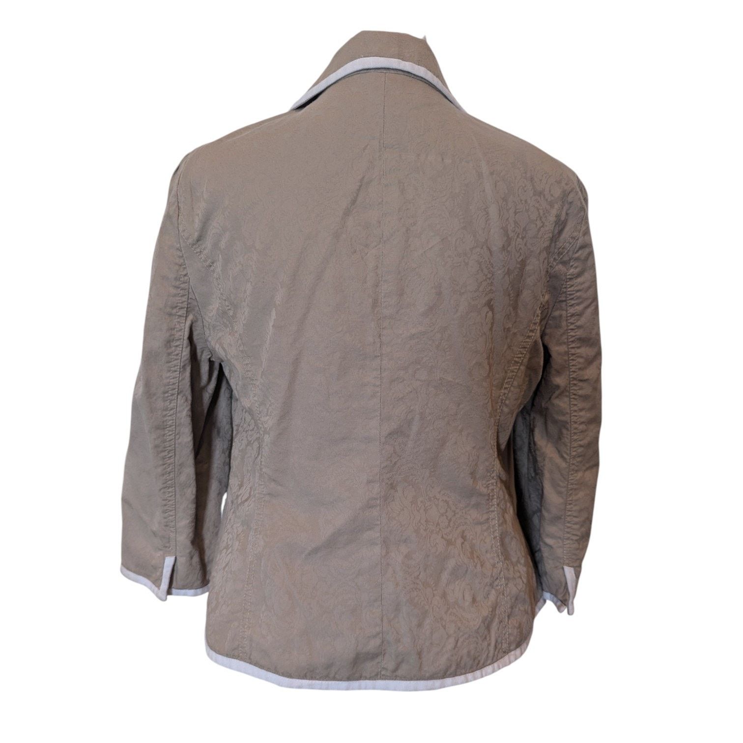 Guess Guess Jeans Y2K Tan Brocade Preppy Schoolgirl Blazer Large Size L / US 10 / IT 46 - 2 Thumbnail
