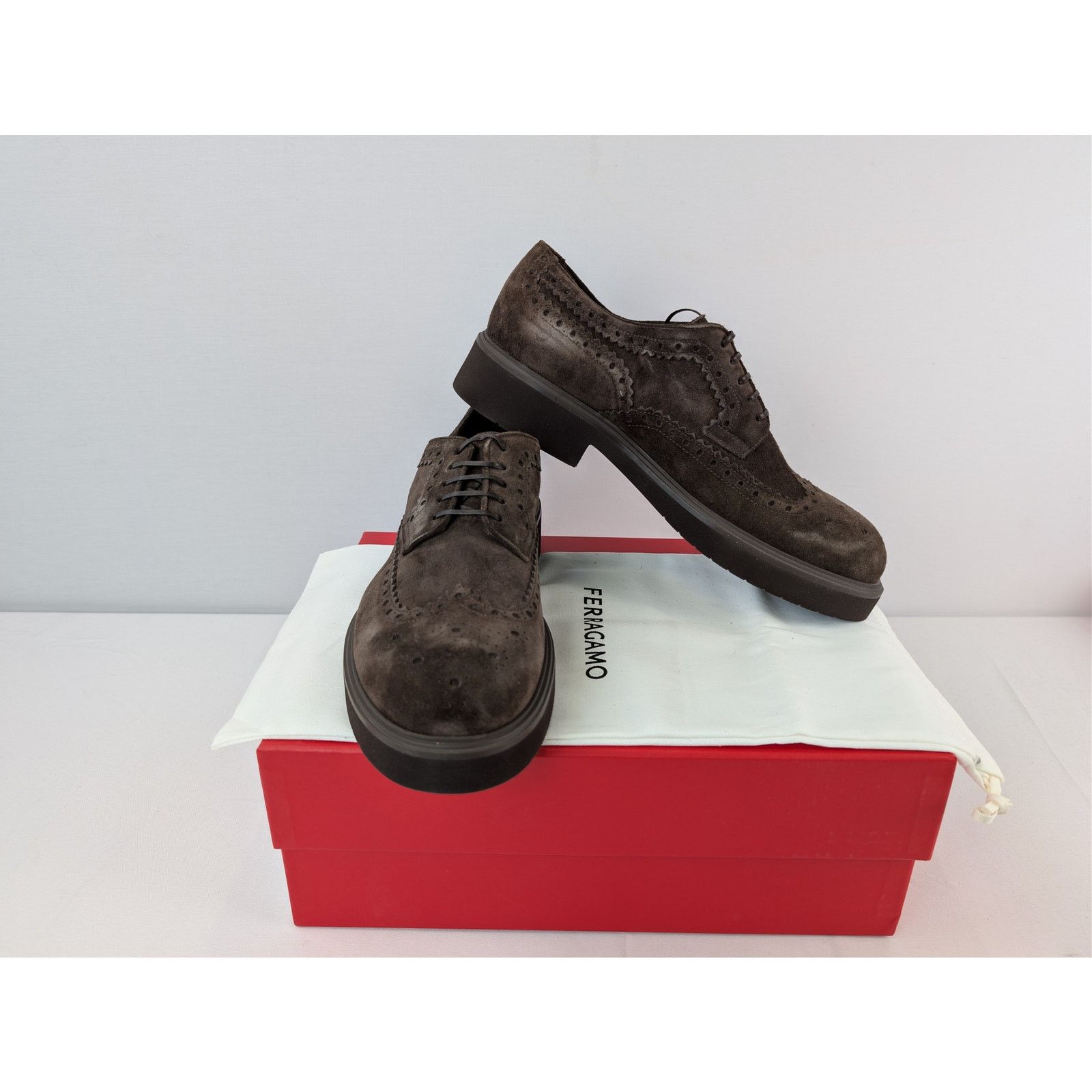 Salvatore Ferragamo o1rshd1 T. Moro 23 Calf Shoes & Boots in Brown Size US 11 / EU 44 - 20 Thumbnail