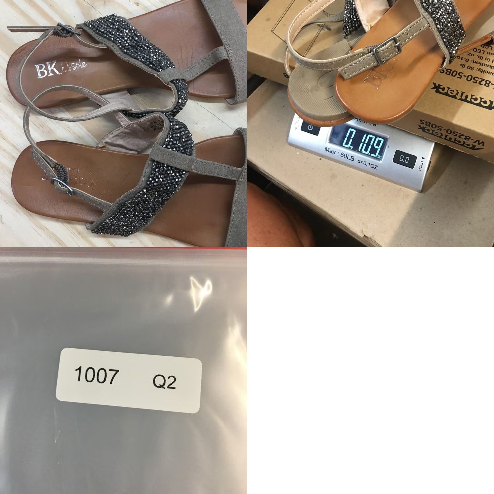 Vintage SOLE BKE Sandals Womens Slingback Brown Ankle Strap Casual Toe Post Size 10 M Size US 10 / IT 40 - 9 Thumbnail