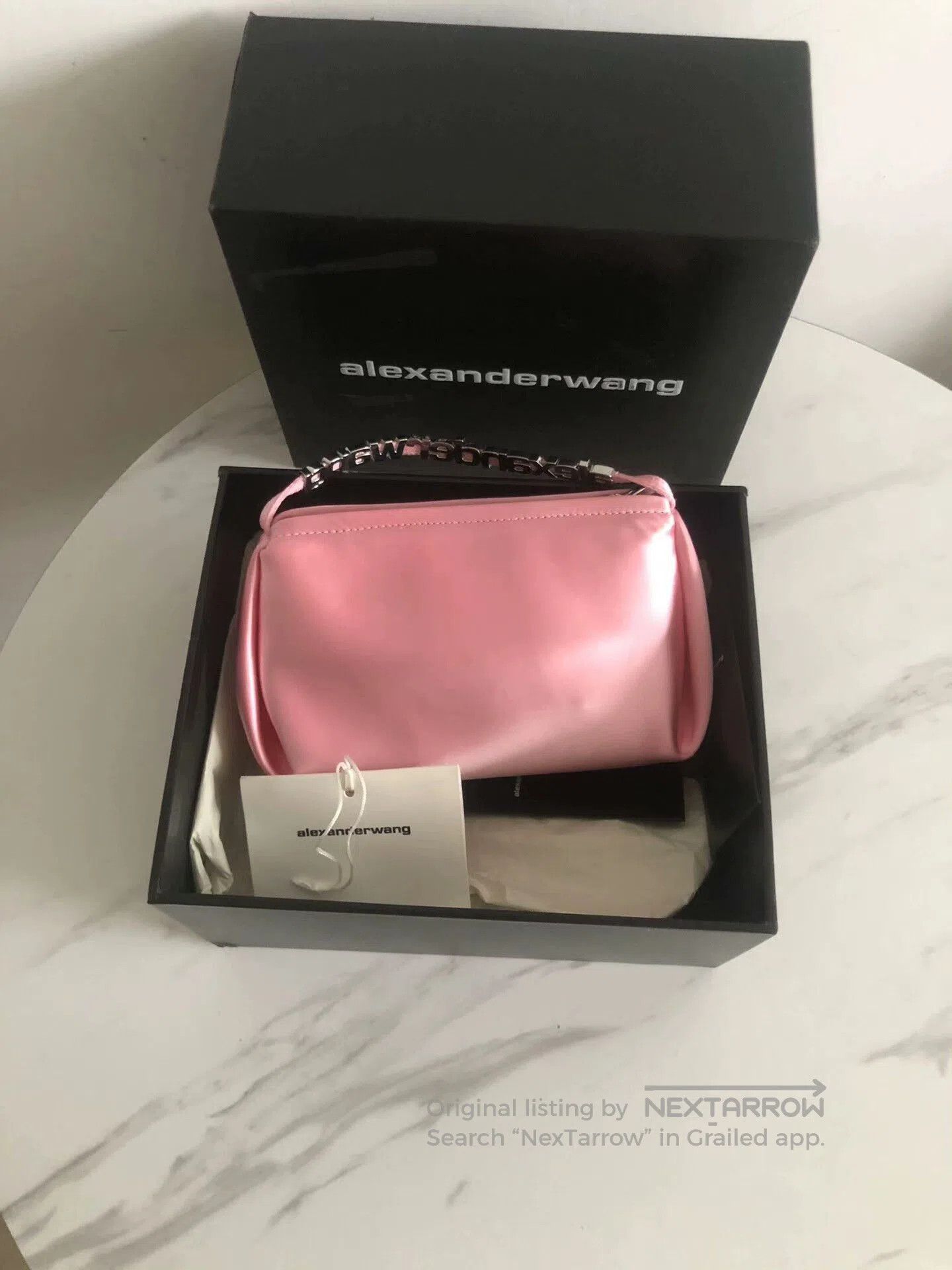 Alexander Wang Alexander Wang Pink Satin Rhinestone Bag. Size ONE SIZE - 3 Thumbnail