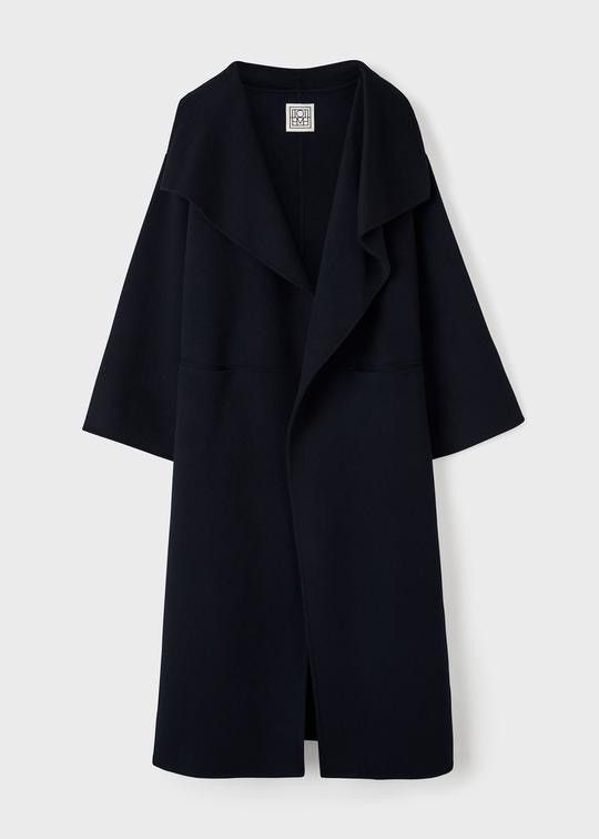 Toteme signature cashmere annecy coat navy size xxs