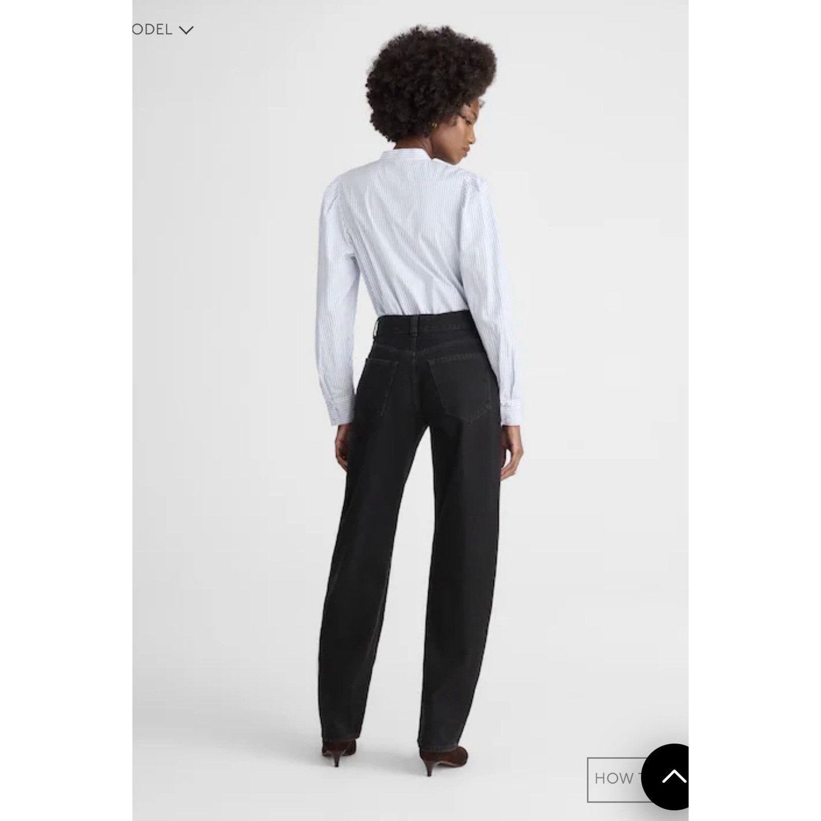 Madewell Madewell The Balloon Jean Black 27 High Rise Rigid Denim NWT Size 27" / US 4 / IT 40 - 6 Thumbnail