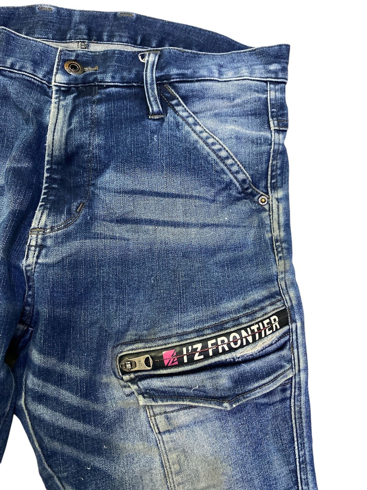 FRONTEER × Japanese Brand I.Z Fronteer Workwear Heavy Cargo Denim Size US 31 - 5 Thumbnail