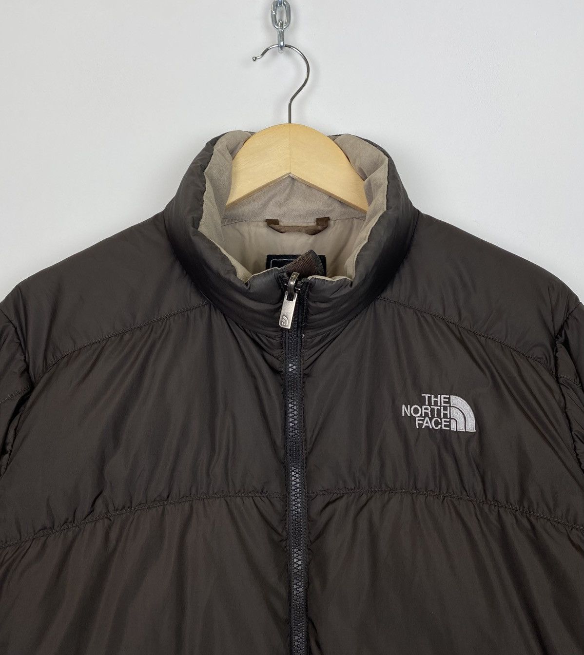 The North Face Vintage The North Face 550 Brown Full Zip Puffer Down Jacket Size US M / EU 48-50 / 2 - 2 Thumbnail
