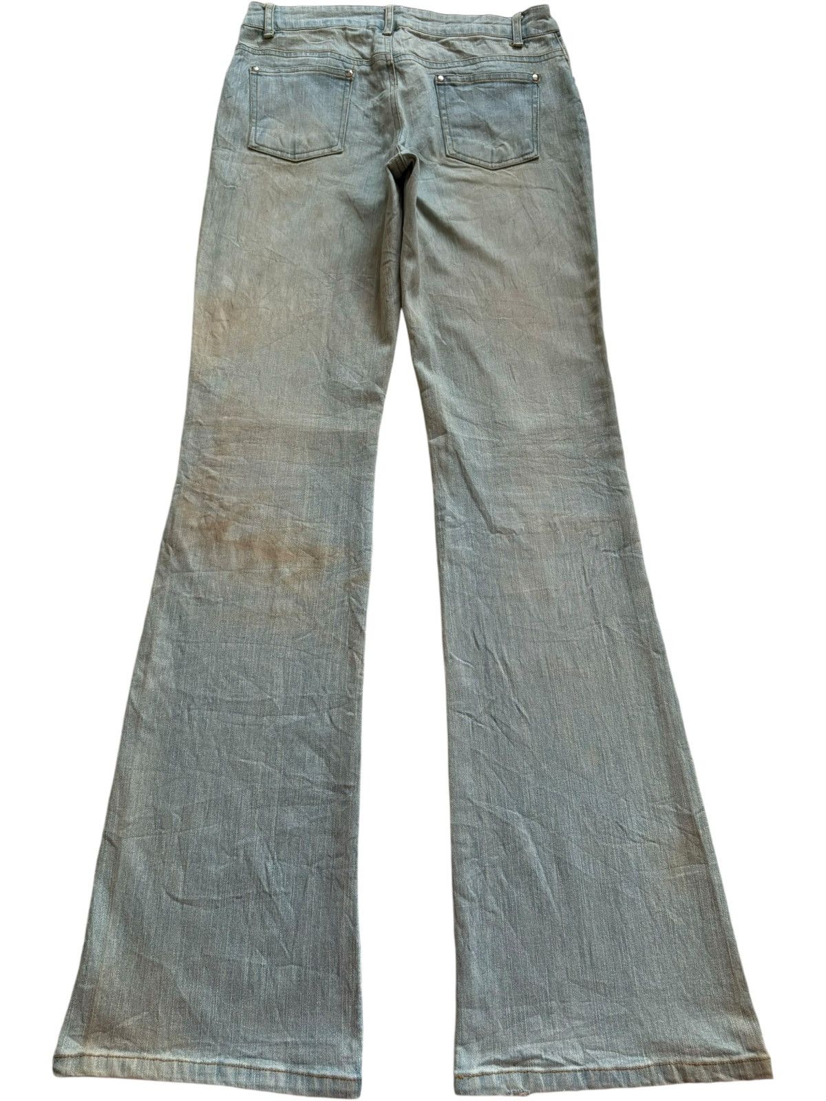 Japanese Brand SALES🔥Vintage Japanese Brand Mud Wash Flare Jeans Size 28" / US 6 / IT 42 - 2 Thumbnail