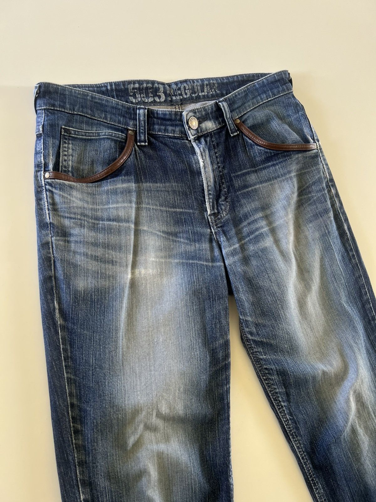 Edwin Edwin Distress Denim Jeans Size 36" Size US 36 / EU 52 - 2 Thumbnail