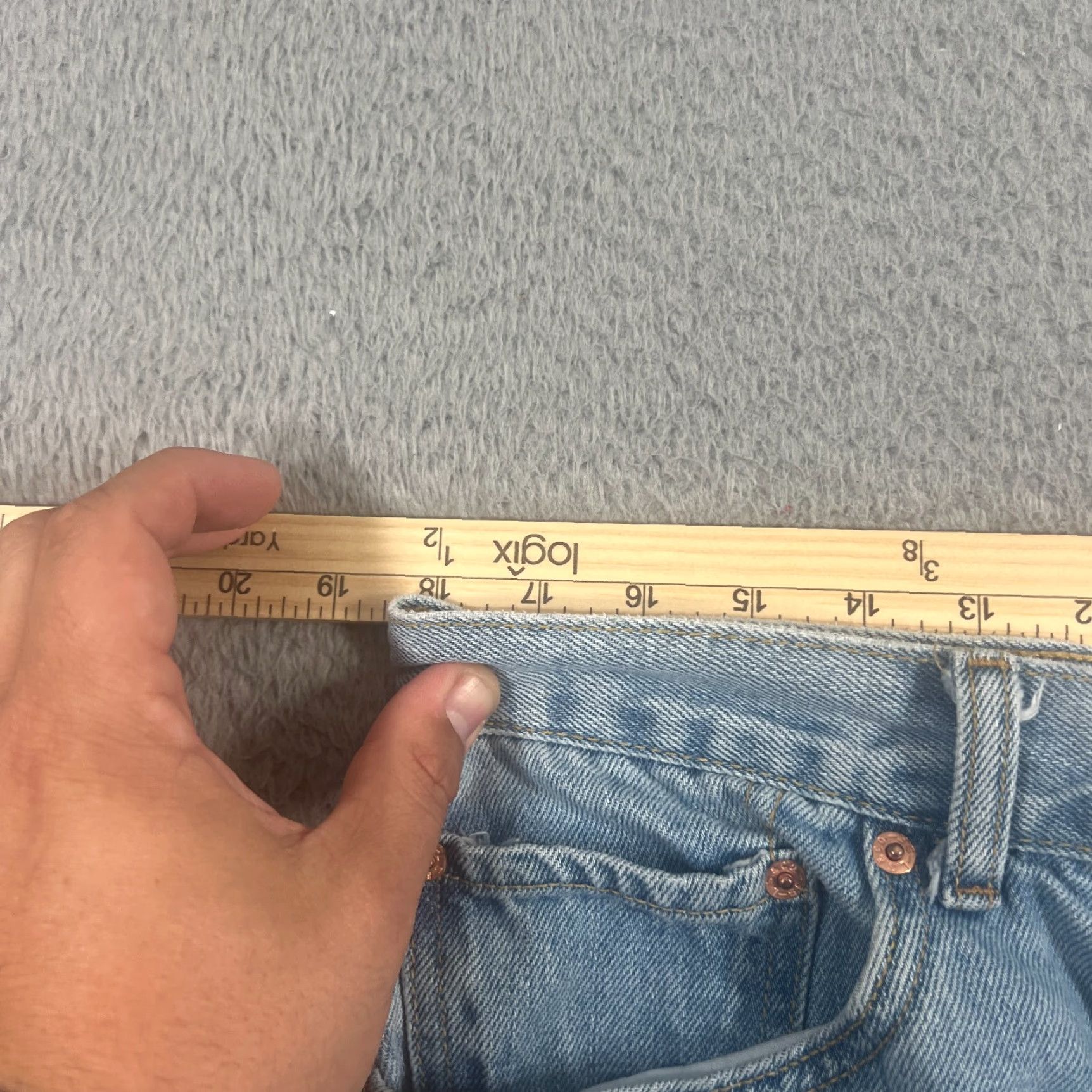 Levi's Levi's 550 Cut Off Shorts Size 36 Blue Bermuda 9" Jorts Faded Denim Baggy Y2K Size US 36 / EU 52 - 5 Thumbnail