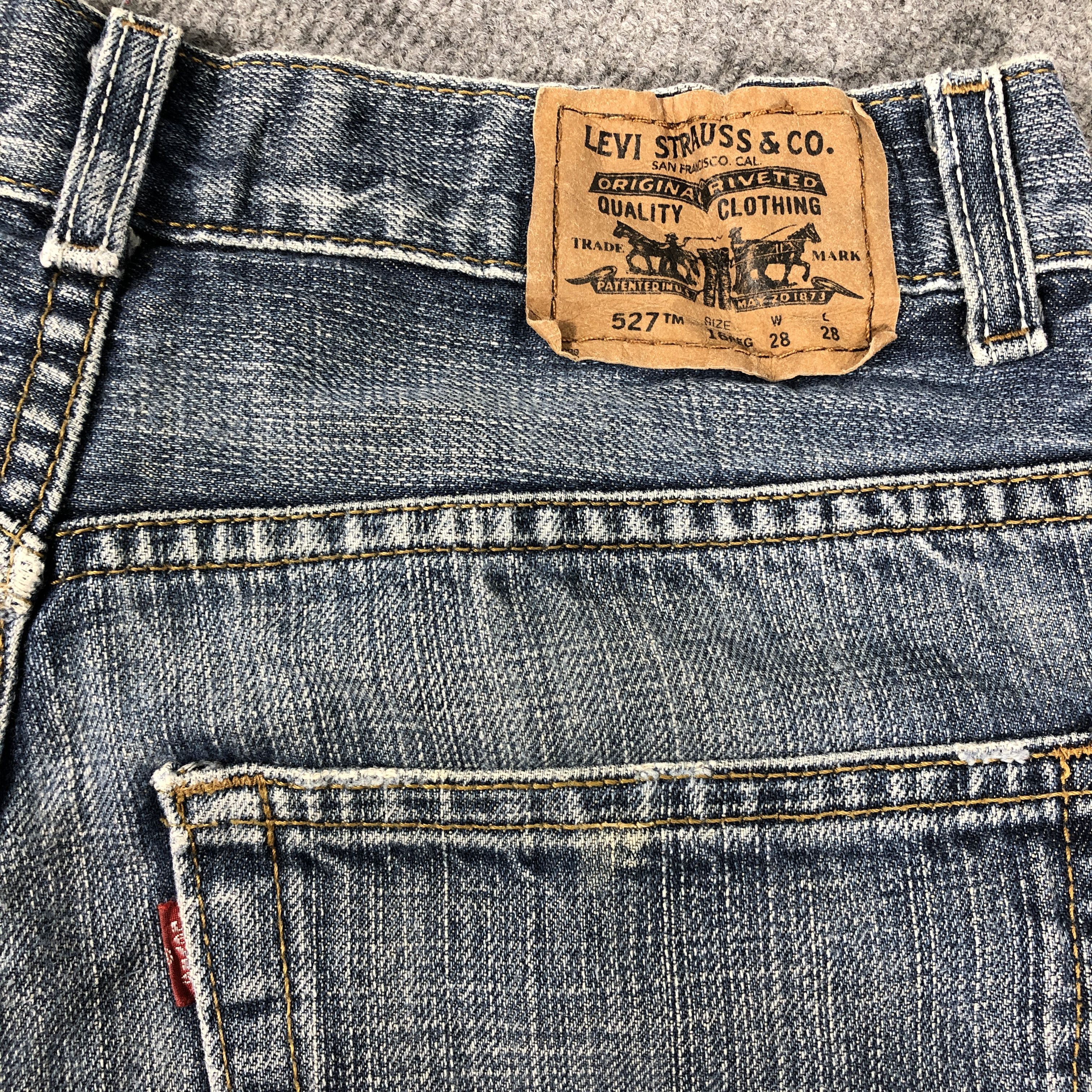Levi's × Vintage Womens Vintage Levis 527 Jeans Boot Cut Flare L876W Size 30" / US 8 / IT 44 - 6 Thumbnail
