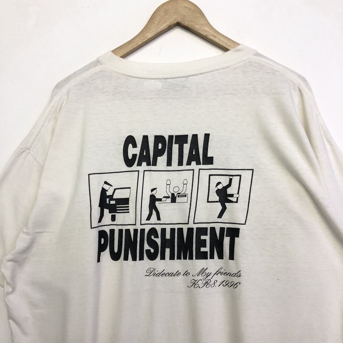 Vintage Vintage Prisoner Capital Punishment Streetwear Tshirt Size US XL / EU 56 / 4 - 8 Thumbnail