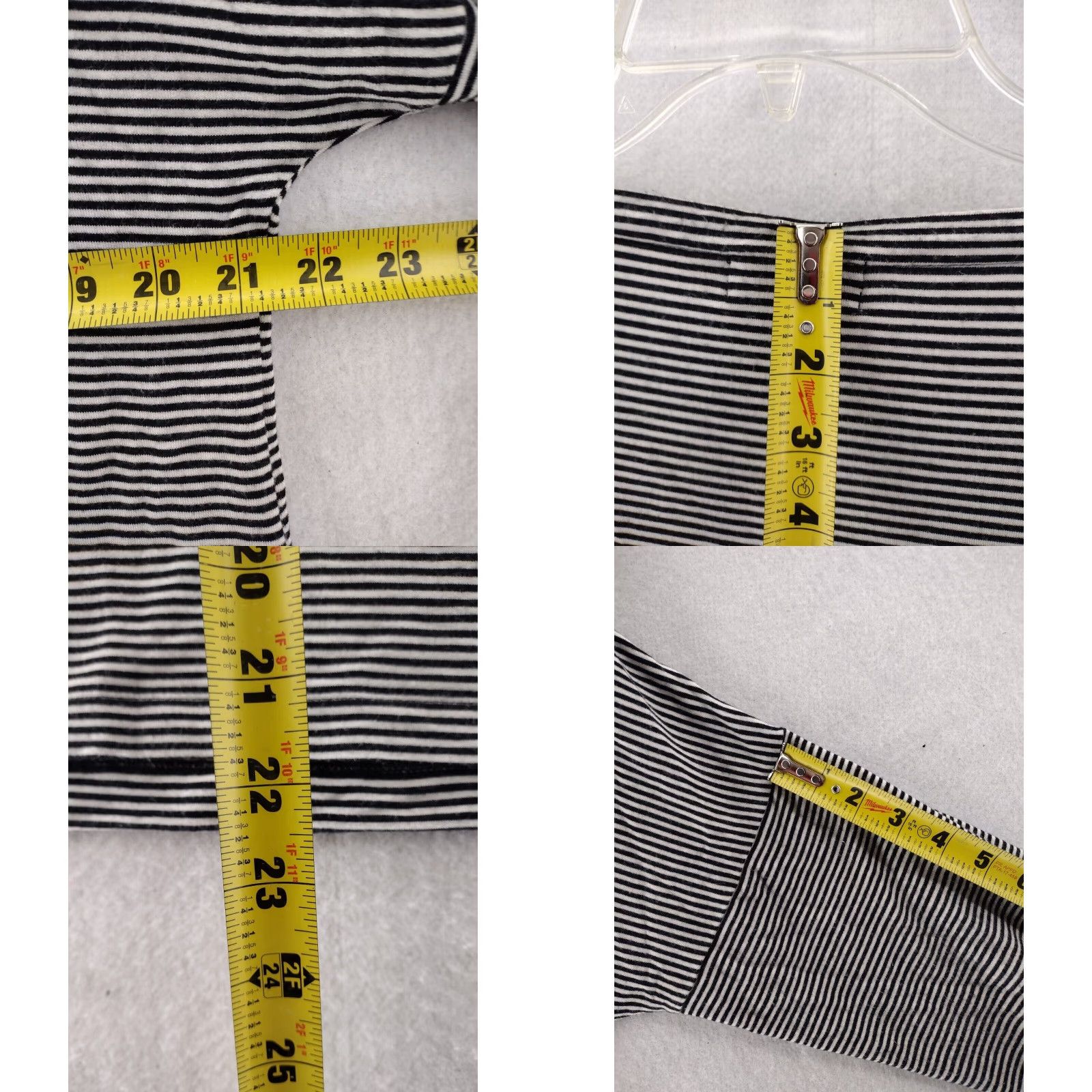 Vineyard Vines Vineyard Vines Womens Small Striped Long Sleeve Stretch Top Boat Neck Shirt Size S / US 4 / IT 40 - 8 Thumbnail