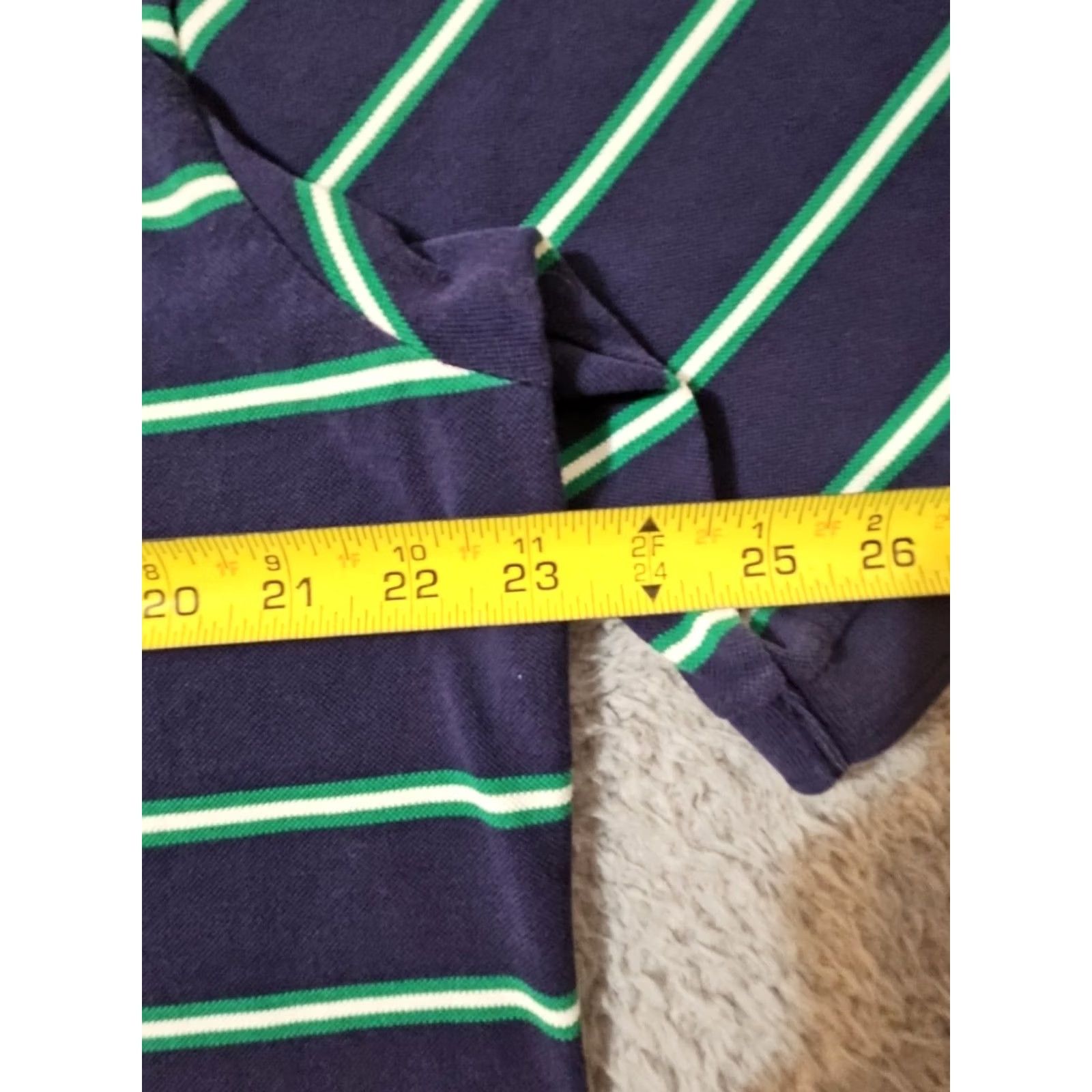 Ralph Lauren Polo Golf Ralph Lauren Polo Shirt Men's XL Navy Blue Green Striped Pima Cotton Size US XL / EU 56 / 4 - 6 Thumbnail