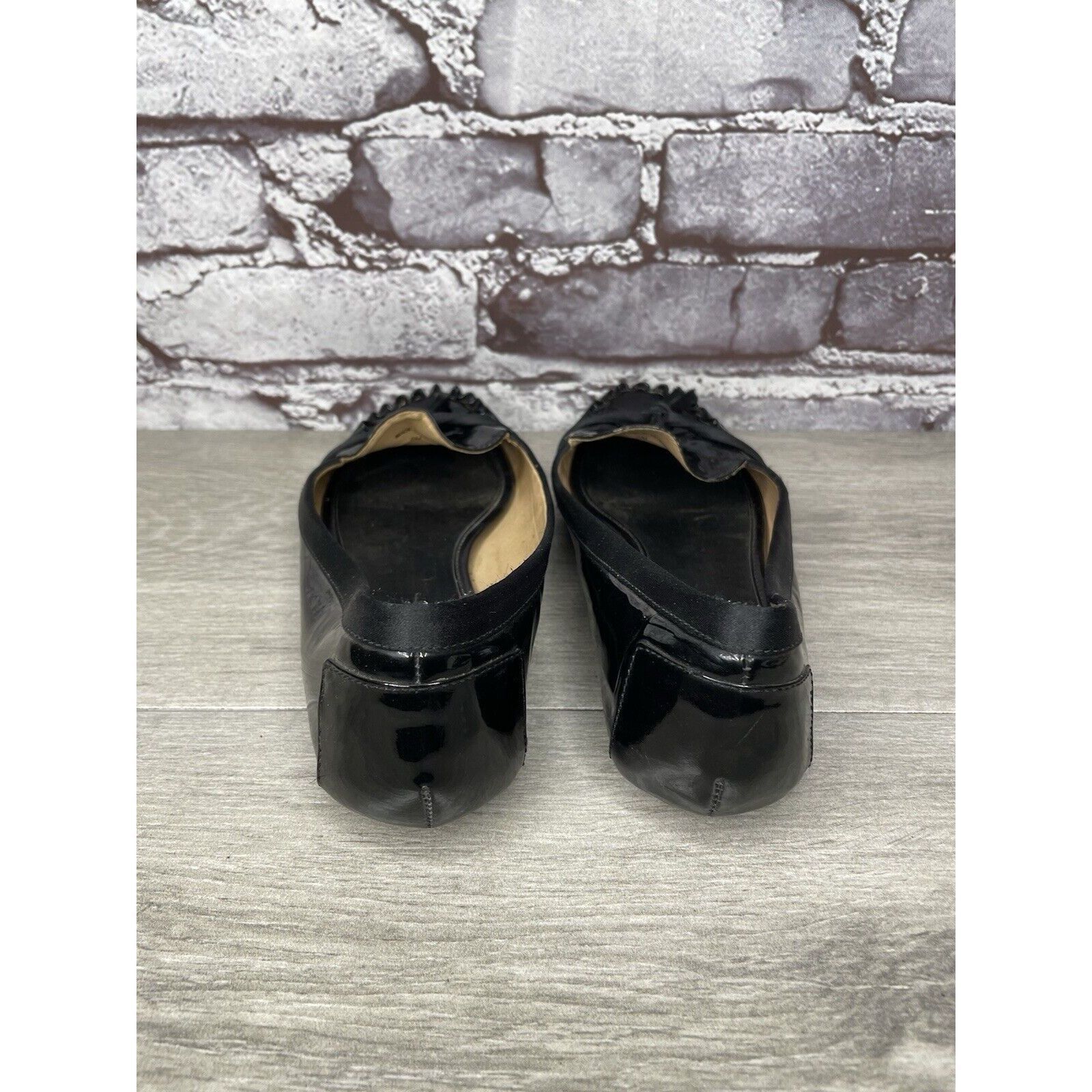 Kate Spade Kate Spade Black Patent Leather Slip On Bow Ballet Flats Sho Size US 6 / IT 36 - 3 Thumbnail