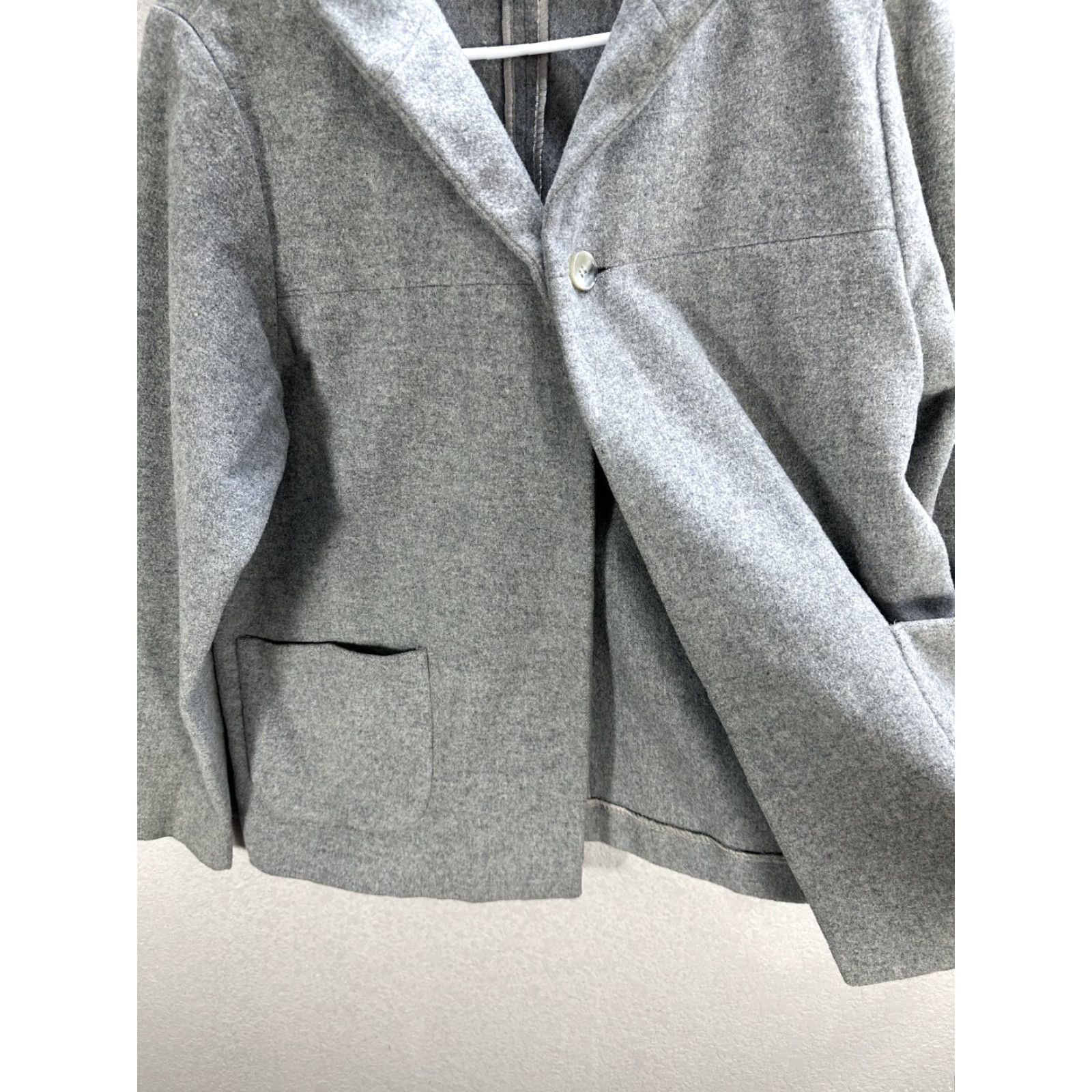 Pendleton VINTAGE Pendleton Women Jacket Gray Wool One Button Blazer Size M Casual Shirts & Blazers Woman Mens Girls Size M / US 6-8 / IT 42-44 - 4 Thumbnail