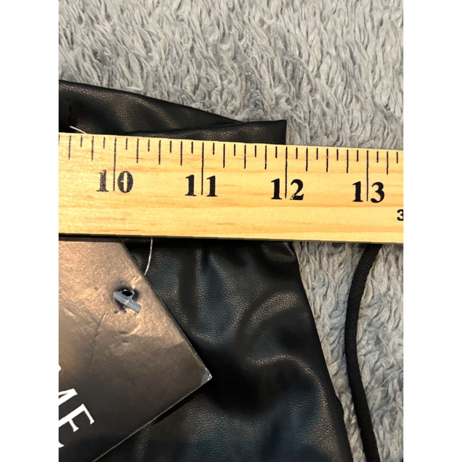 Vintage NWT ENVME Vegan Leather Pants Womens Small Black Faux Lace Up Clubwear Size 28" / US 6 / IT 42 - 4 Thumbnail