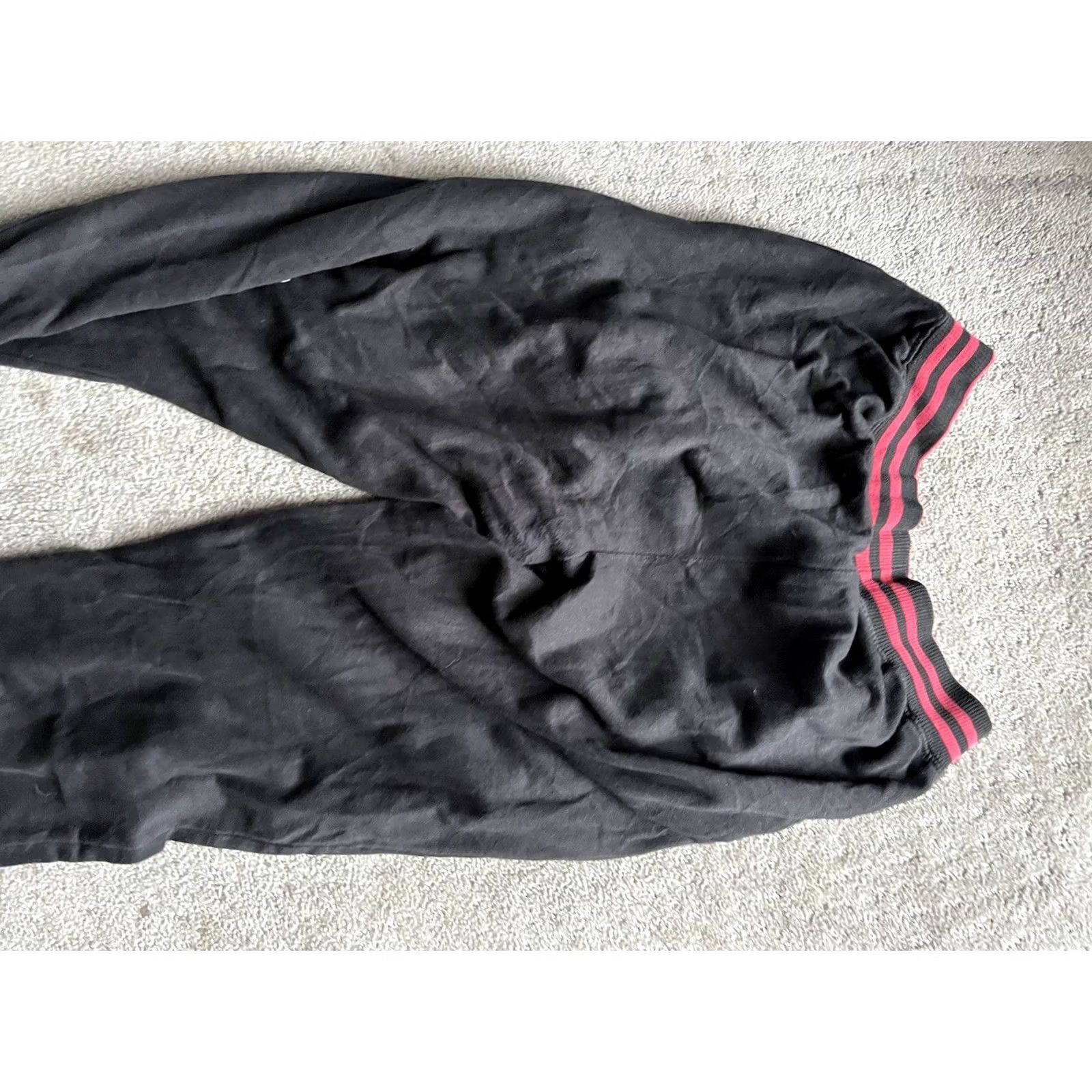 Ecko Unltd. Ecko Unltd. Black Lounge Pants Mens M Distressdd Drawstring Pockets Logo Button Size US 31 - 4 Thumbnail