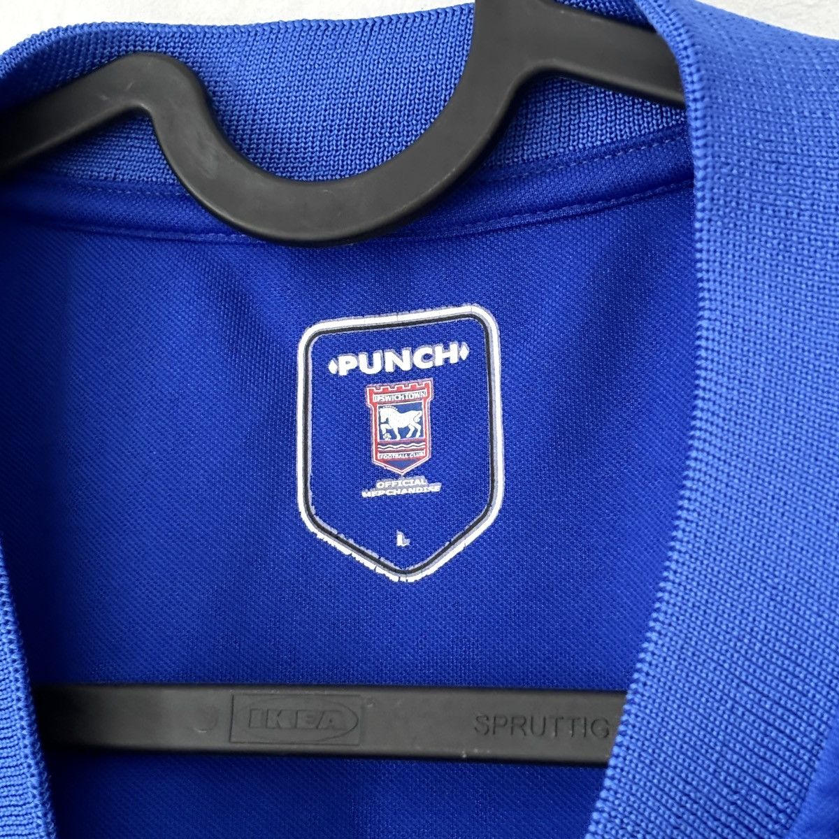 Vintage 2003 2005 Ipswich Town Punch Home Vintage Kit Soccer Jersey Size US L / EU 52-54 / 3 - 4 Thumbnail