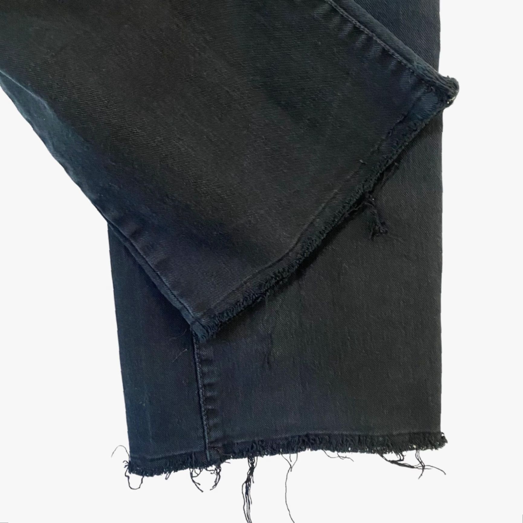 Levi's VINTAGE Levi's Jeans Bootcut 550 Women 12M Black Denim Relaxed Mid Rise 31in Inseam 5-Pocket Pockets Raw Hem Stretch Y2K Size 34" / US 12 / IT 48 - 7 Thumbnail