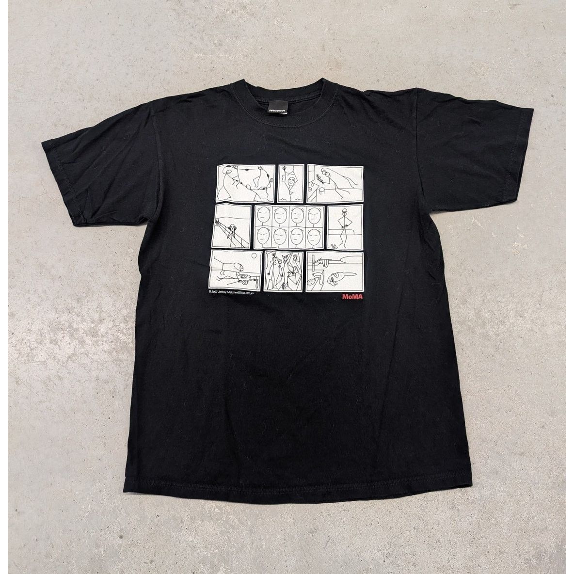 MoMA × Vintage 2007 MoMA Jeffrey Metzner Stick Stuff Art t-shirt Size US L / EU 52-54 / 3 - 1 Thumbnail
