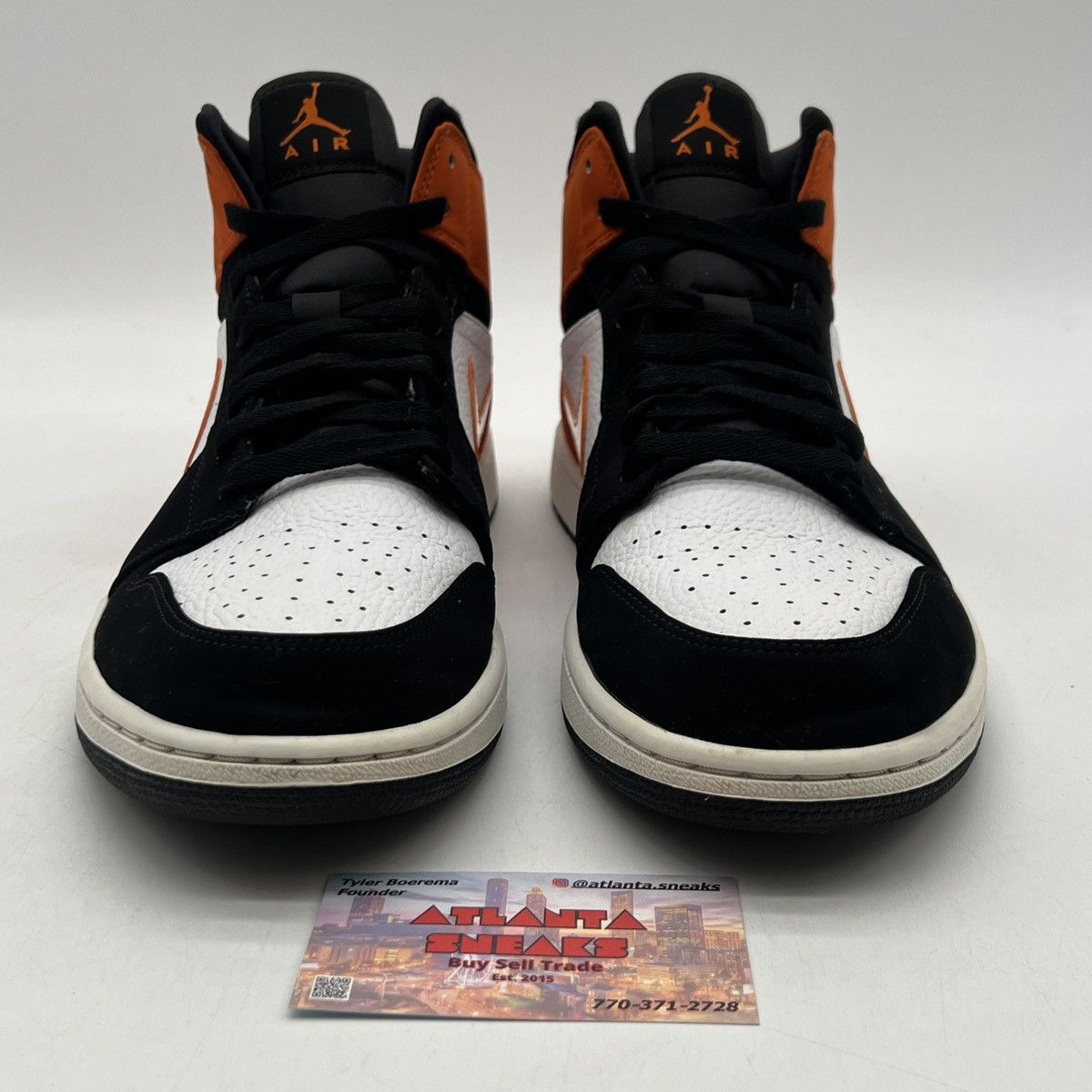 Nike Air Jordan 1 mid shattered backboard Size US 12 / EU 45 - 2 Thumbnail