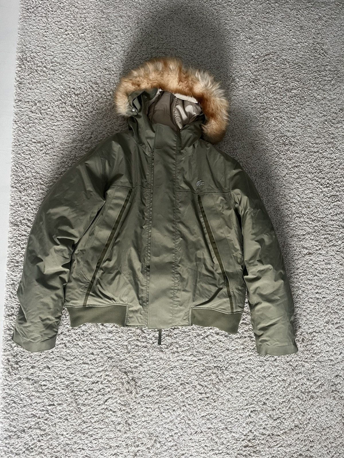 Lacoste Lacoste Winter Bomberjacket with Fur Size US L / EU 52-54 / 3 - 1 Thumbnail