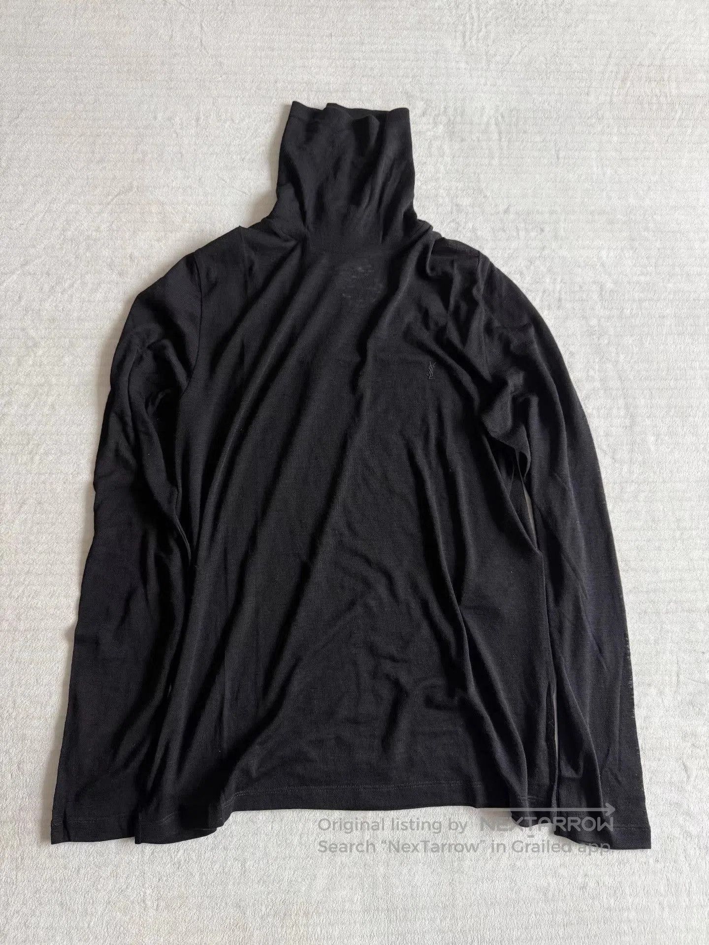 Saint Laurent Paris Black Turtleneck Long Sleeve Shirt. Size US L / EU 52-54 / 3 - 1 Thumbnail