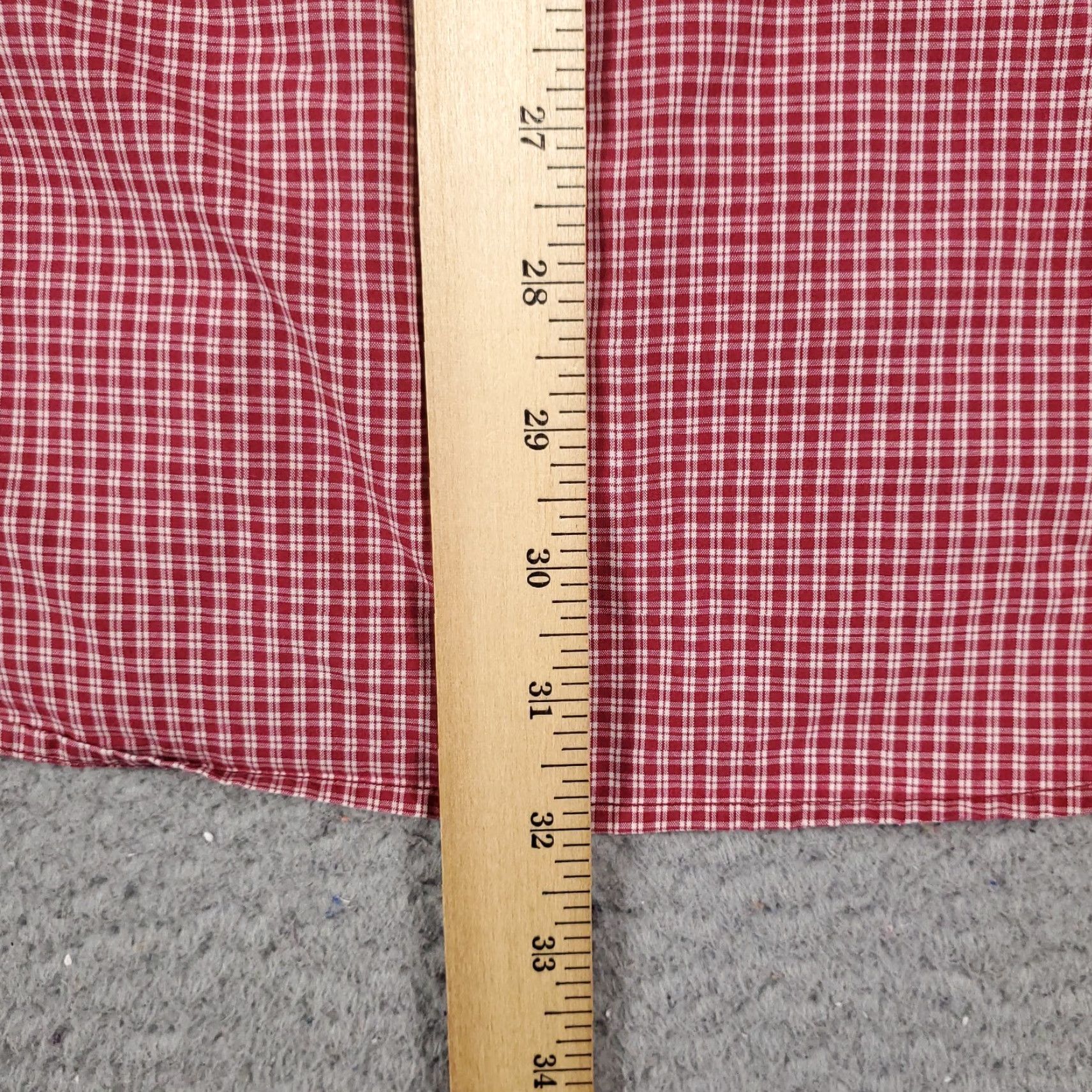 Tommy Hilfiger VINTAGE Tommy Hilfiger Shirt Mens L Red Plaid Button-Up Long Sleeve Casual Shirt Size US L / EU 52-54 / 3 - 4 Thumbnail