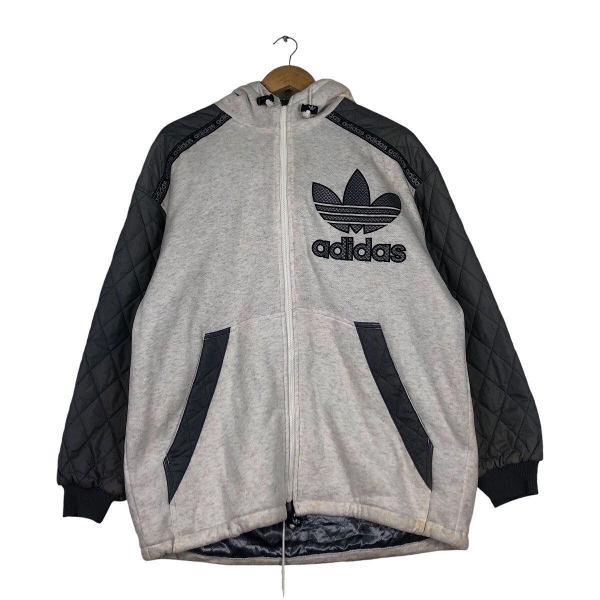 Adidas × Japanese Brand × Vintage Adidas Vintage Jacket Big Logo Rare Design Large #A1 Size US L / EU 52-54 / 3 - 10 Thumbnail