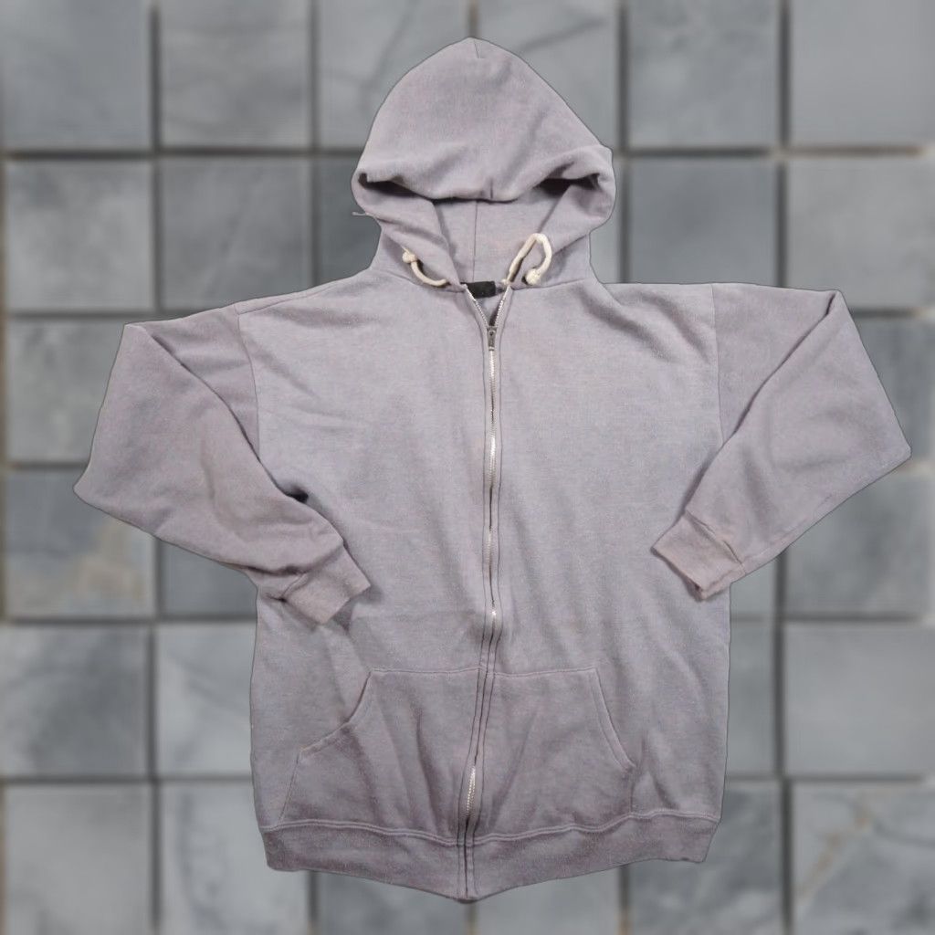 Vintage VINTAGE Steinwurtzel Gray Hoodie Full Zip Sweatshirt Adult Medium 80s Mens Size US M / EU 48-50 / 2 - 1 Thumbnail