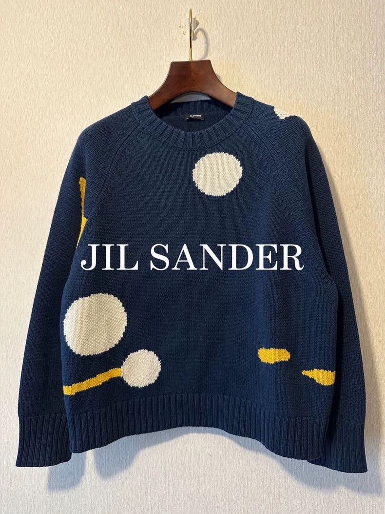 Jil Sander Jil Sander Wool cotton knitted sweater top Size XL / US 12-14 / IT 48-50 - 1 Thumbnail