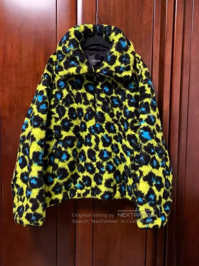 Versace Versace Men's jacket with leopard print block print Size US M / EU 48-50 / 2 - 1 Thumbnail